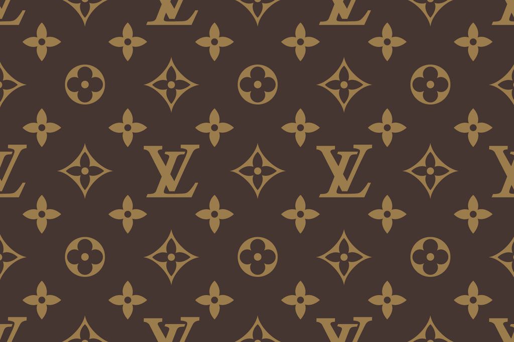 Louis Vuitton Brown, Pattern Print Monogram Saintonge
