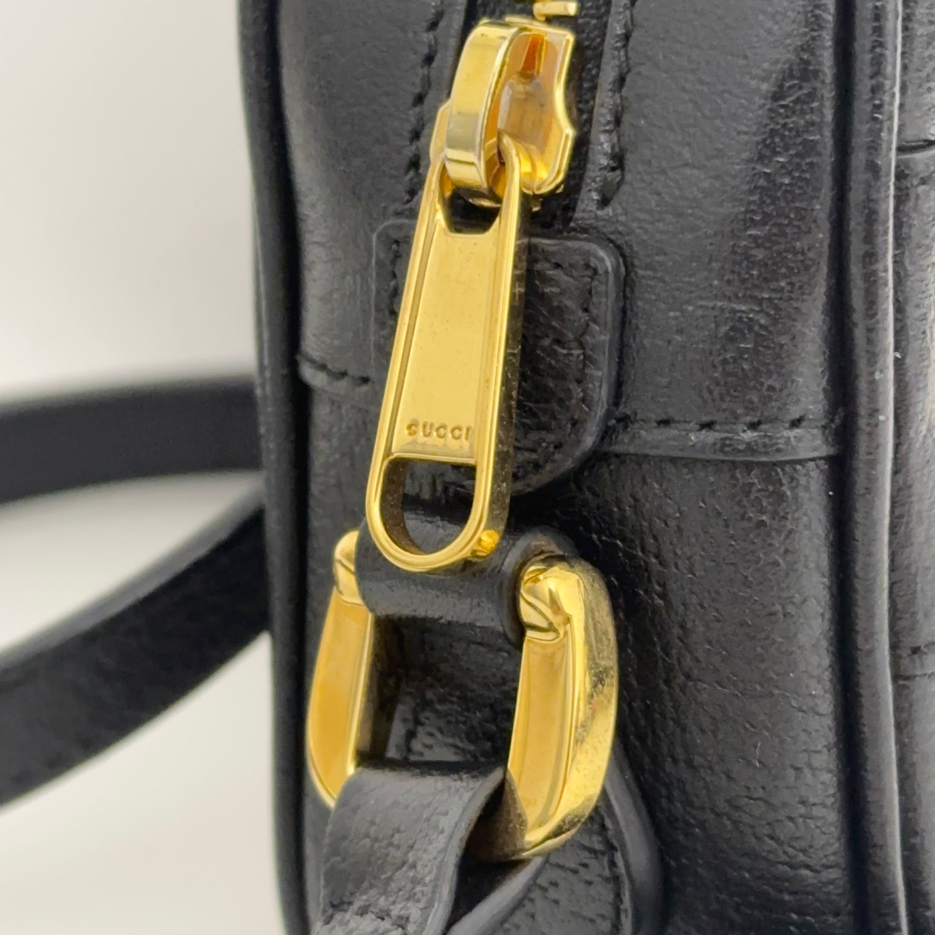 Black Mini Ophidia Shoulder Bag