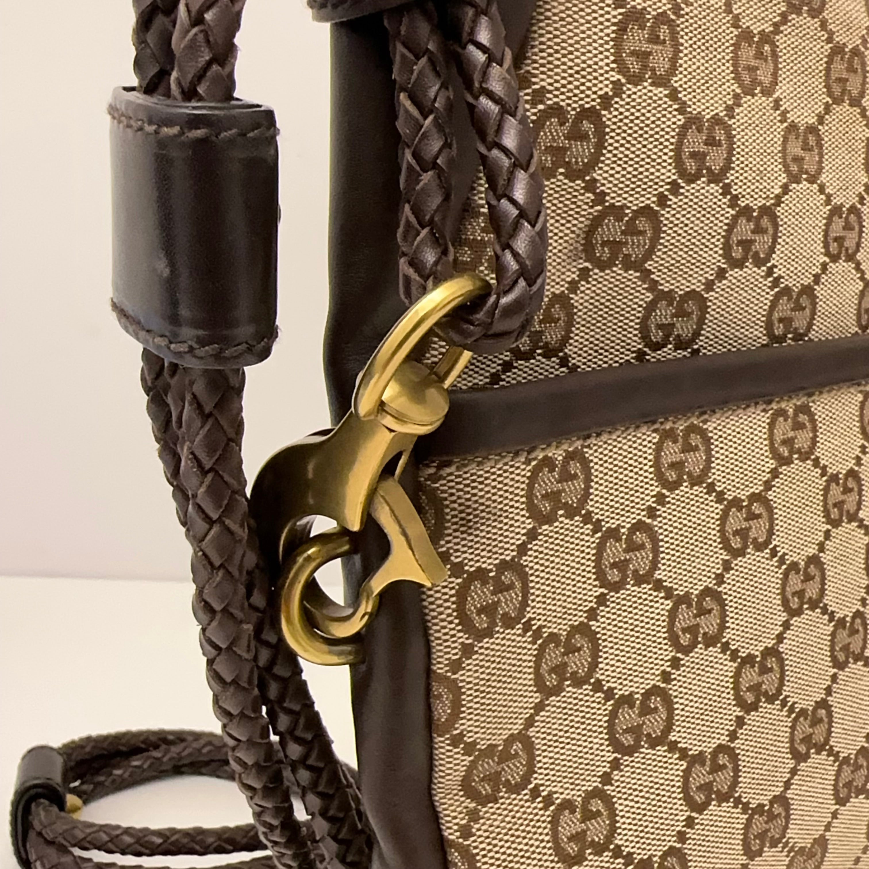 Braided GG Canvas Crossbody