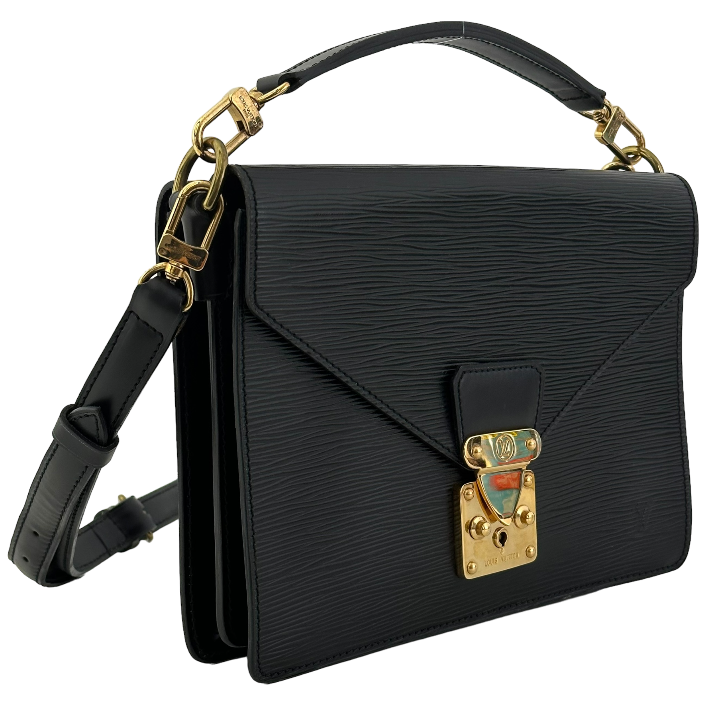 Black Epi Monceau Bag