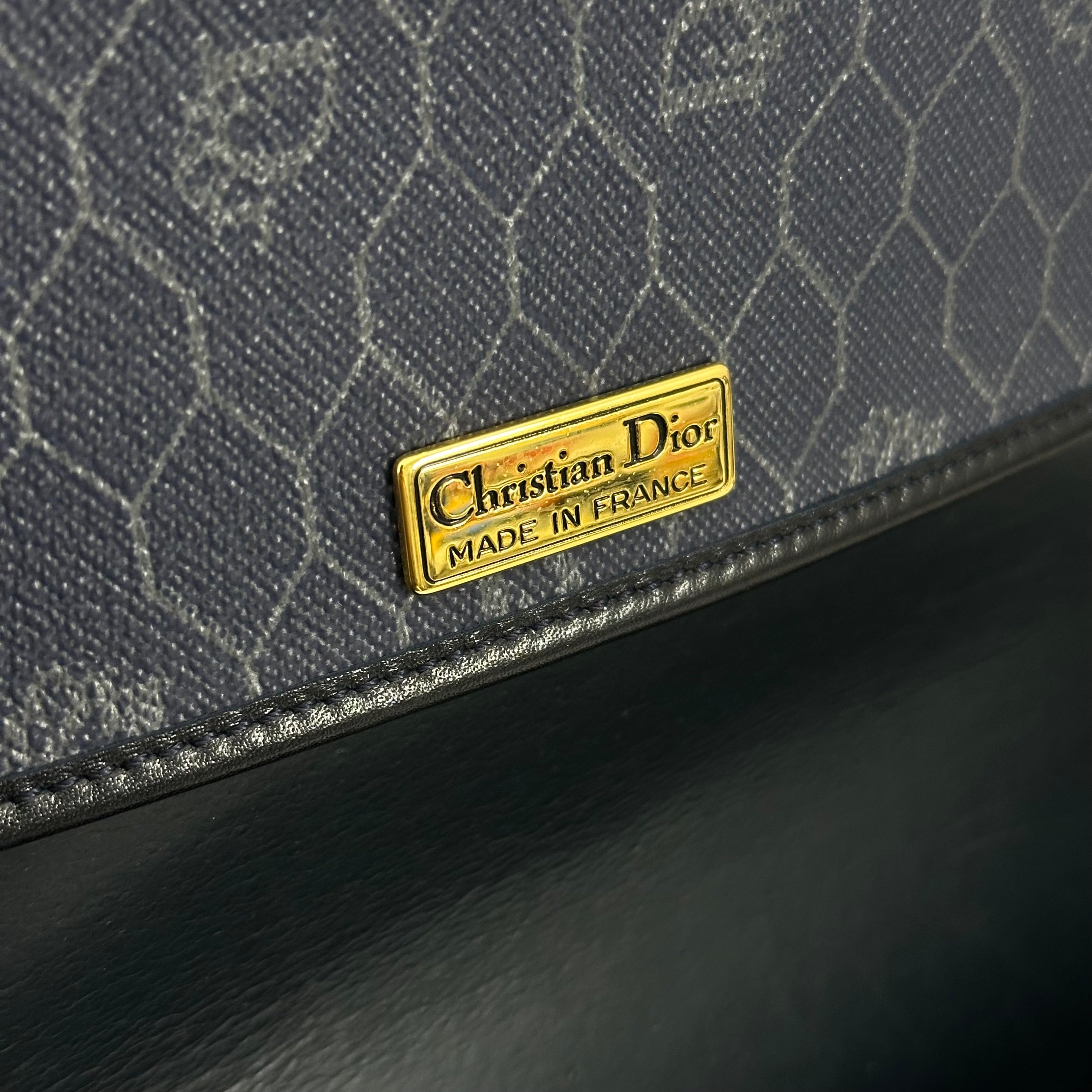 Navy Honeycomb Crossbody