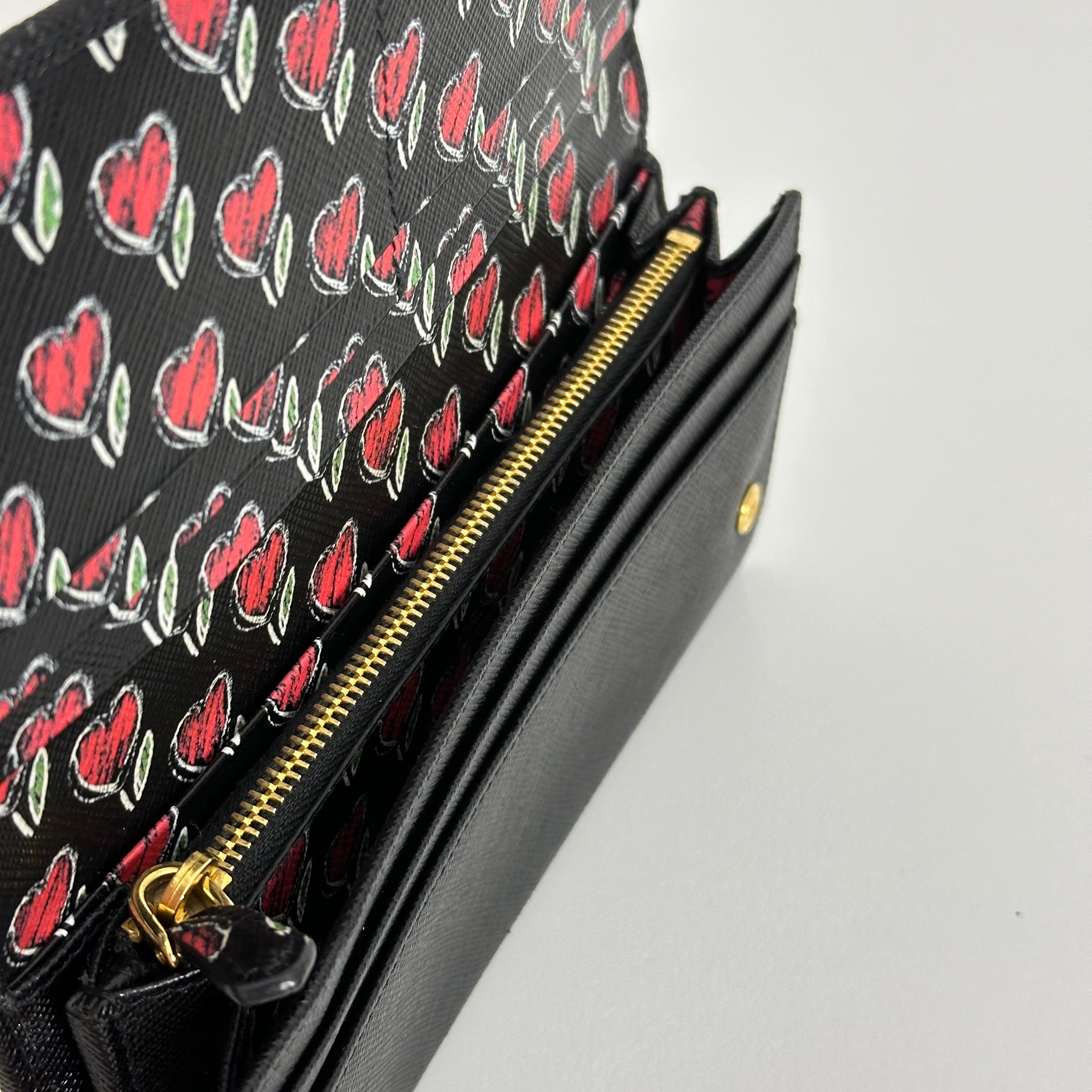 Saffiano Leather Long Wallet