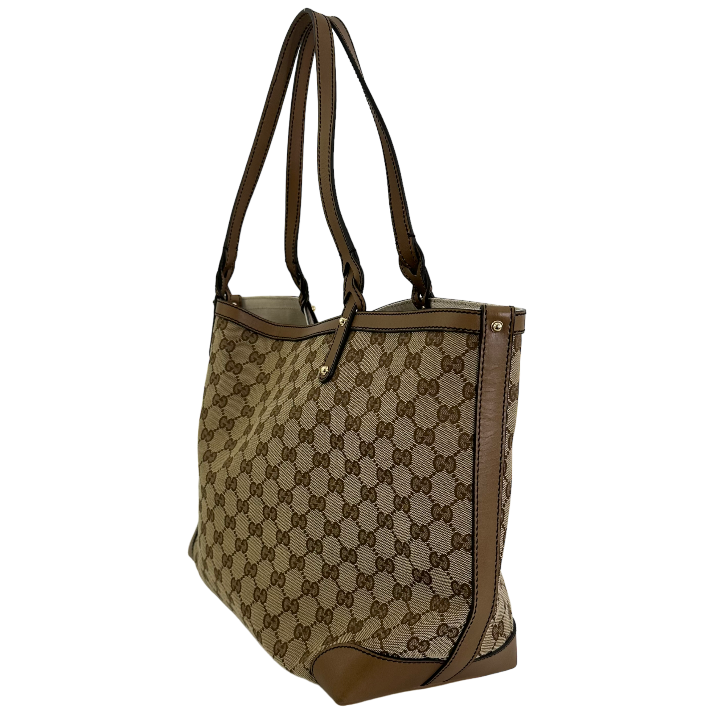 GG Brown Leather Tote
