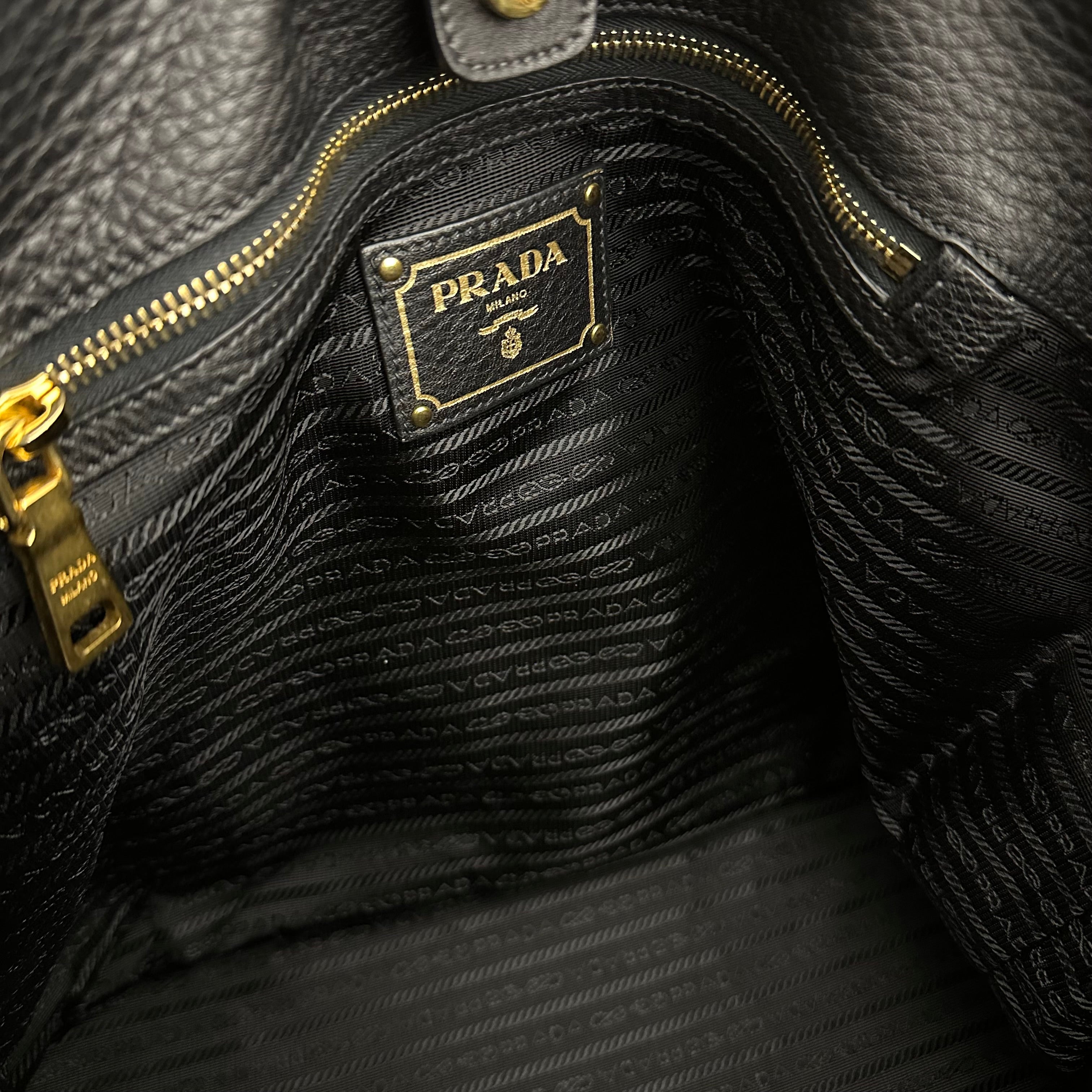 Black Leather Shoulder Bag