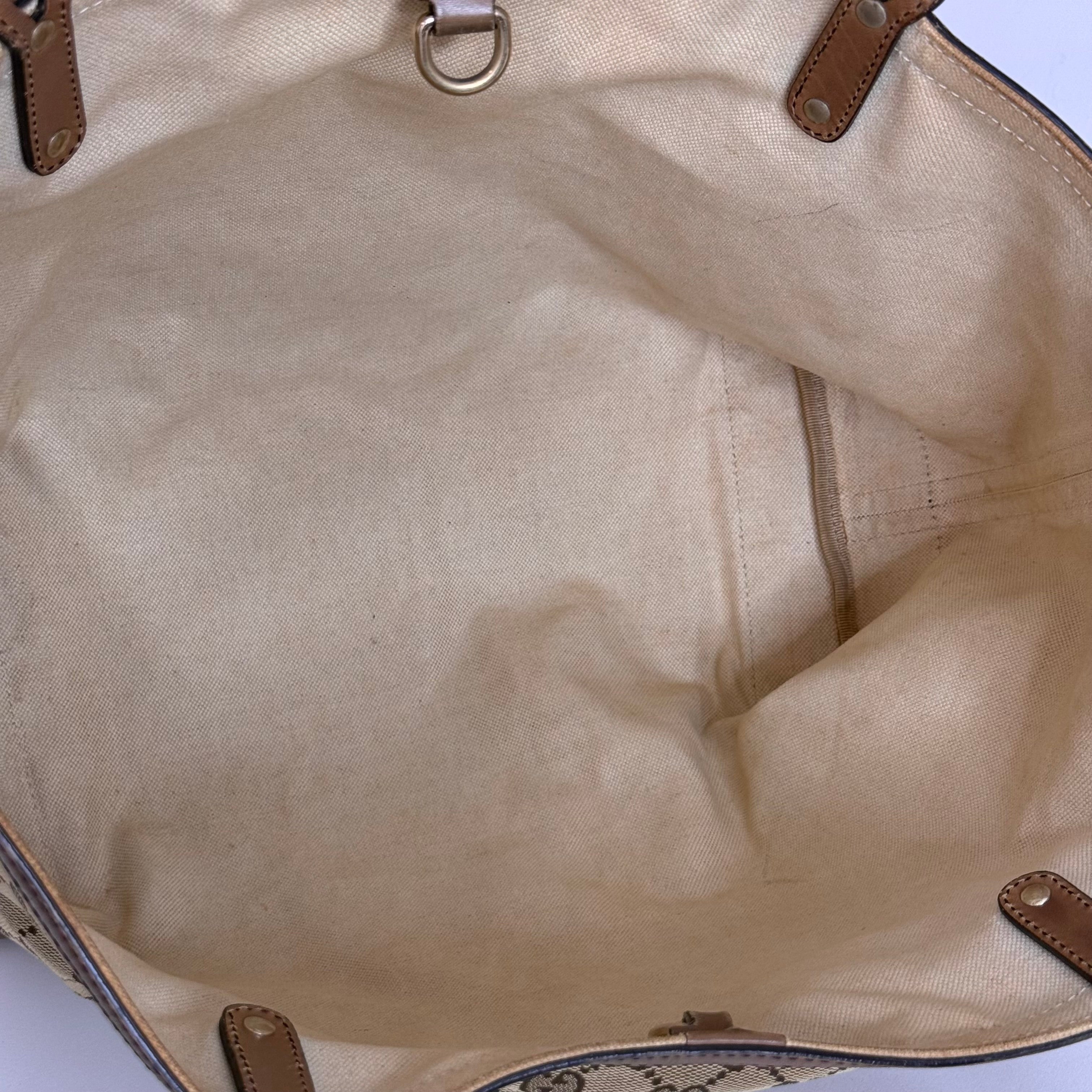 GG Web Canvas Tote