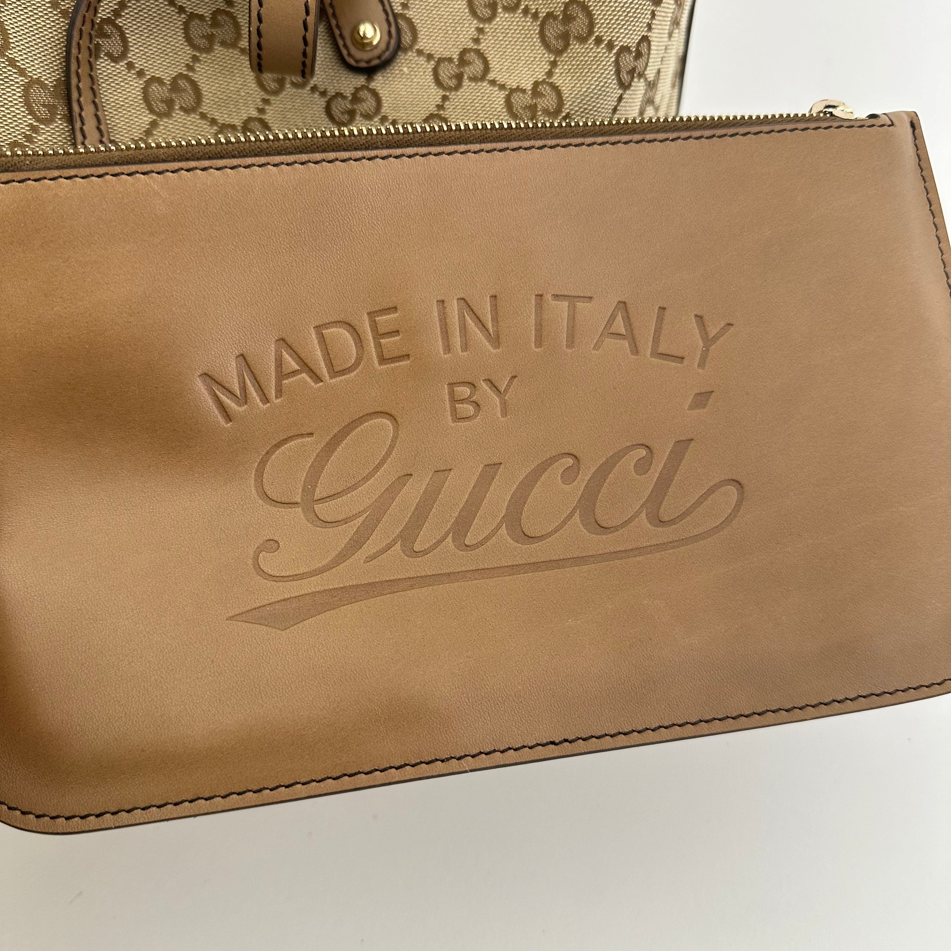 GG Brown Leather Tote