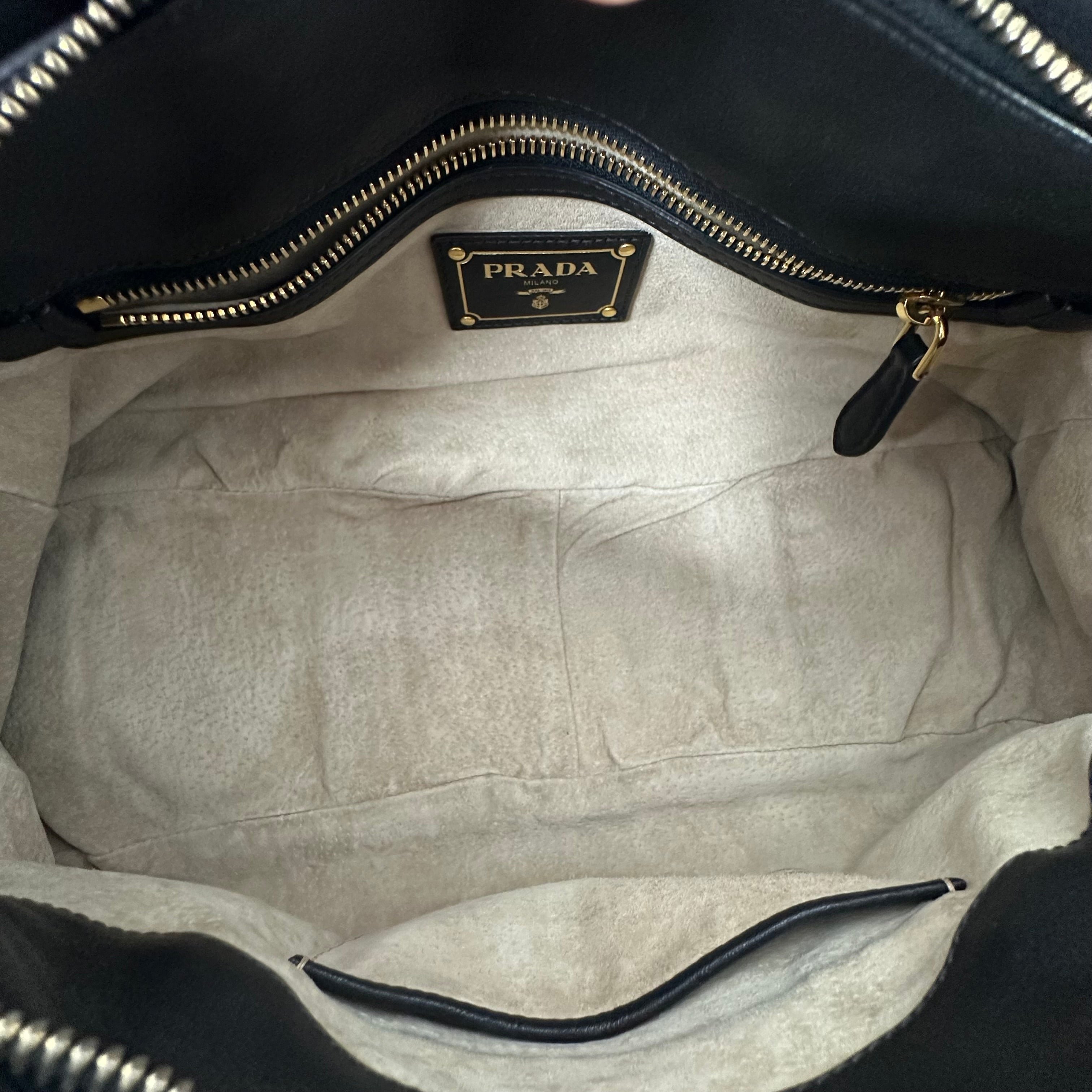 Bauletto Nero Calfskin Leather