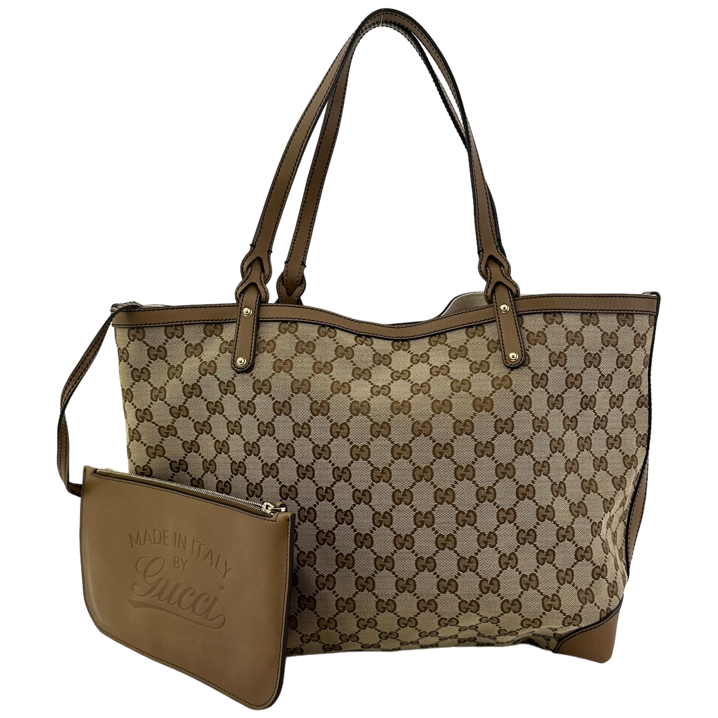 GG Brown Leather Tote