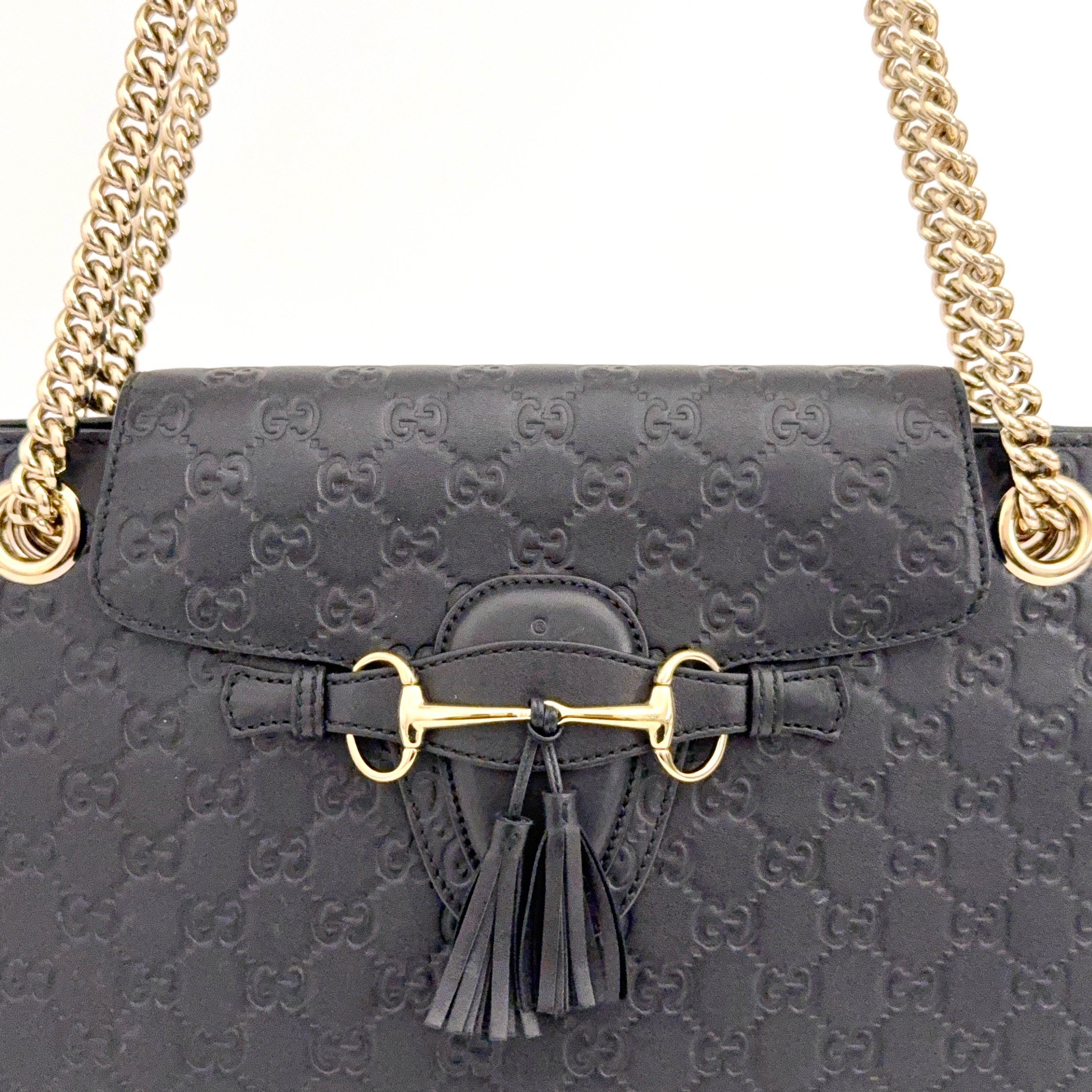 Large Guccissima Emily Chain Bag