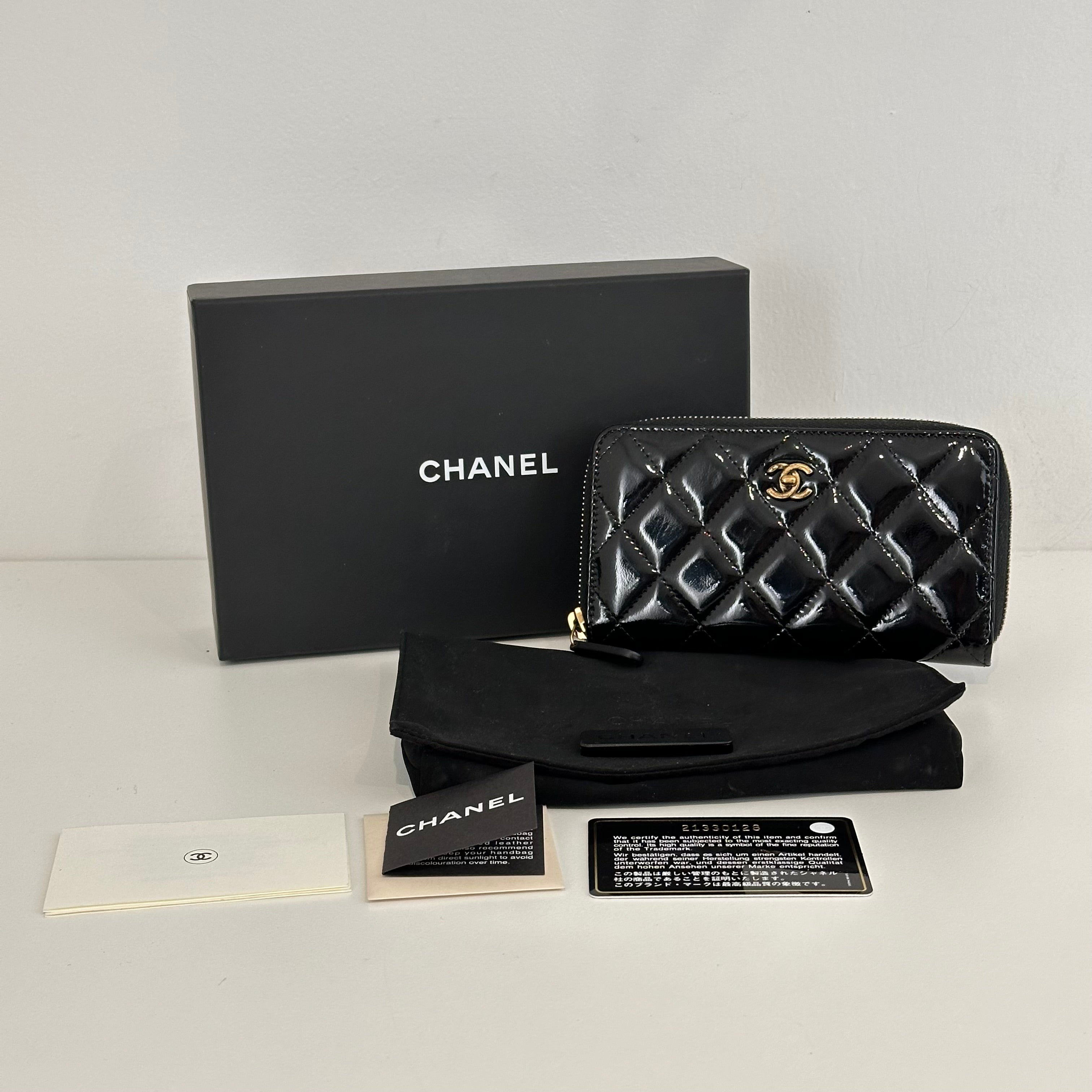 Black Patent Leather Wallet