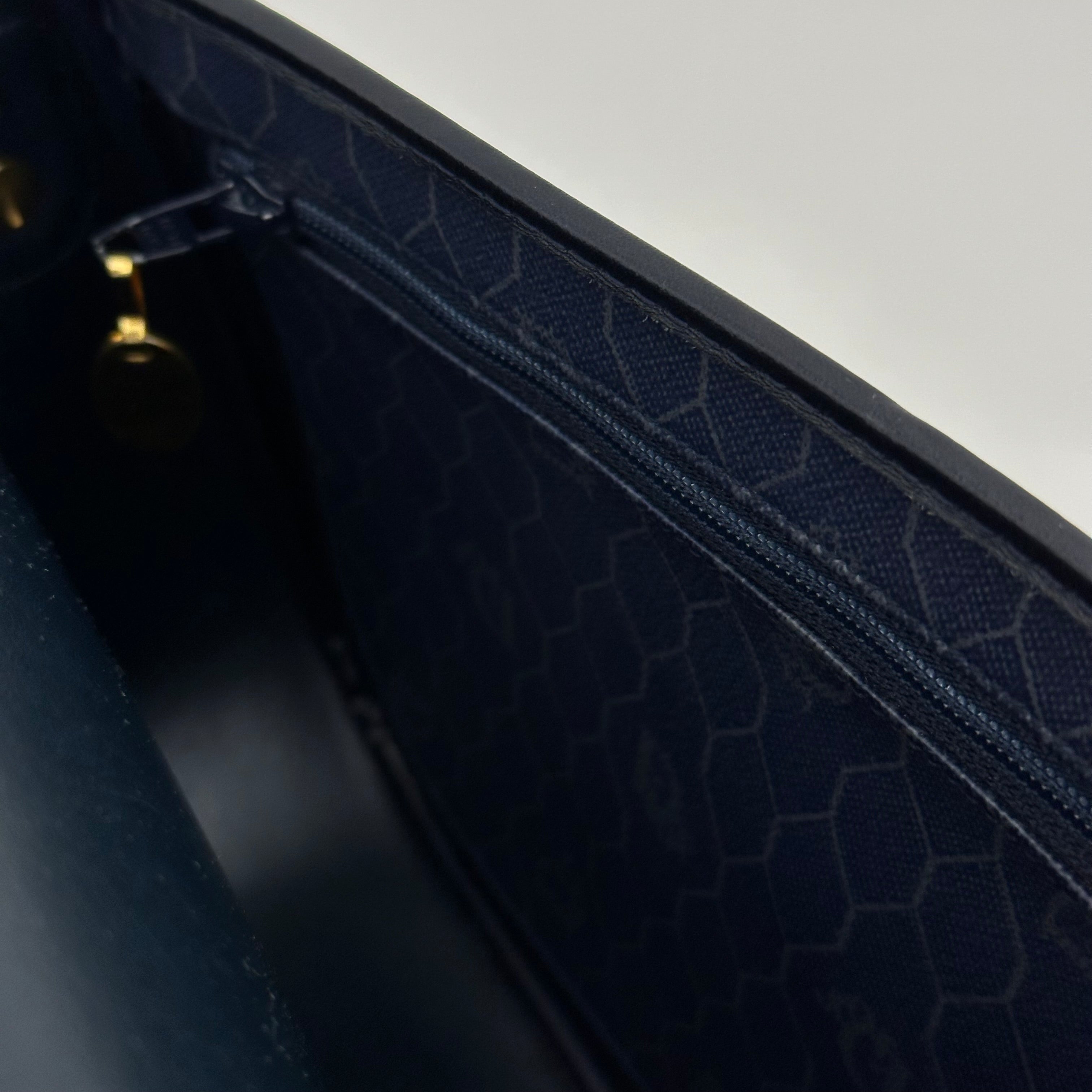 Navy Honeycomb Crossbody