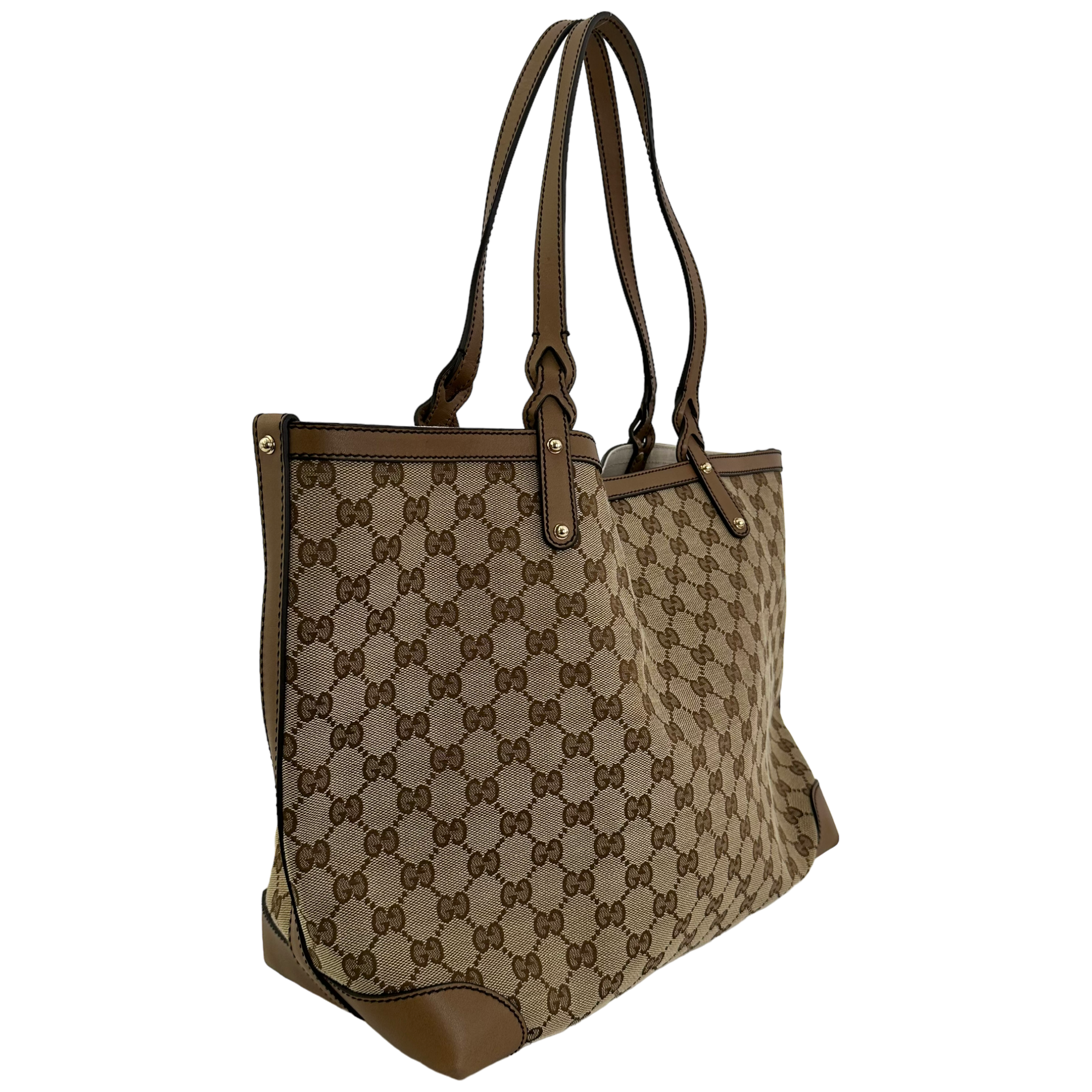 GG Brown Leather Tote