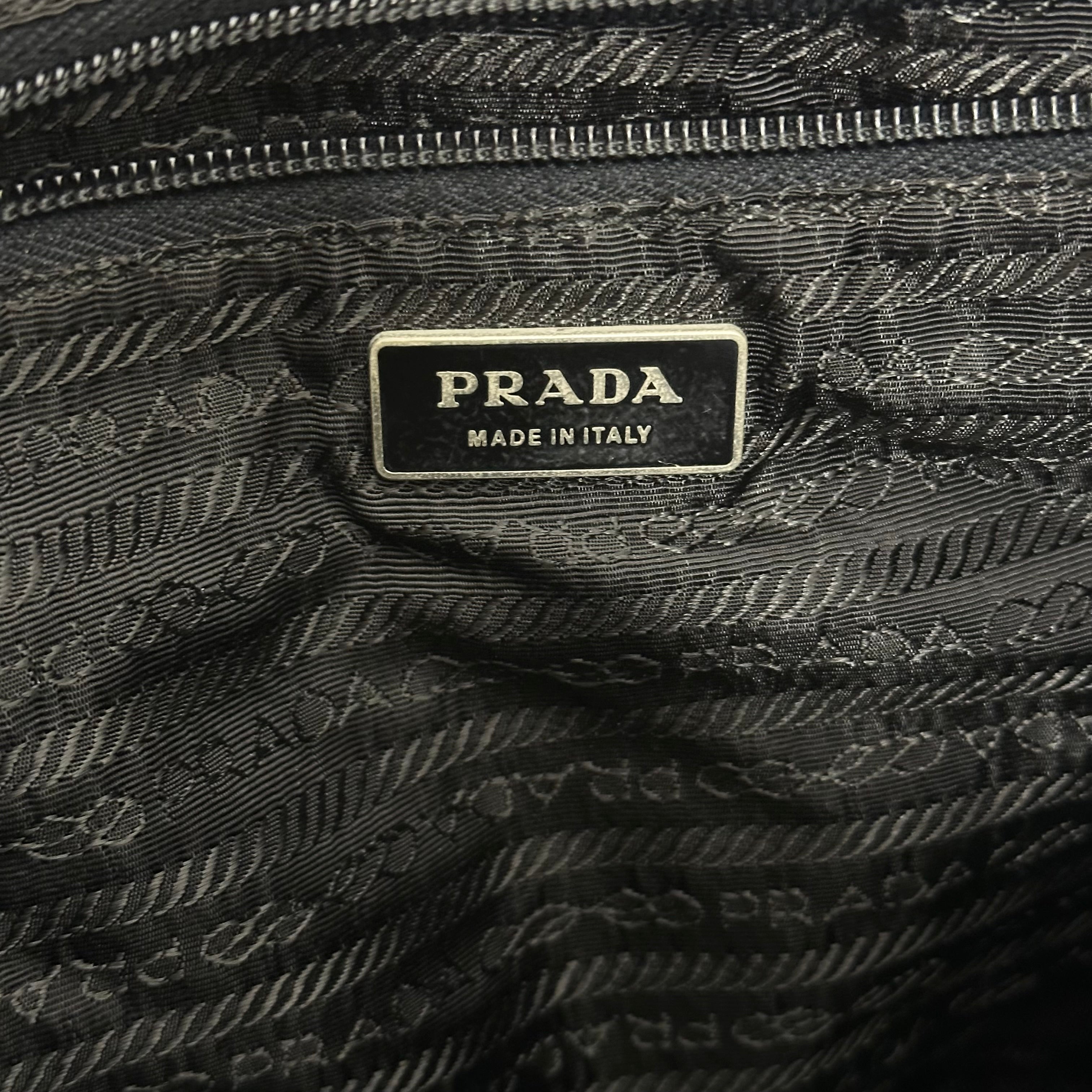 Black Nylon Tessuto Backpack