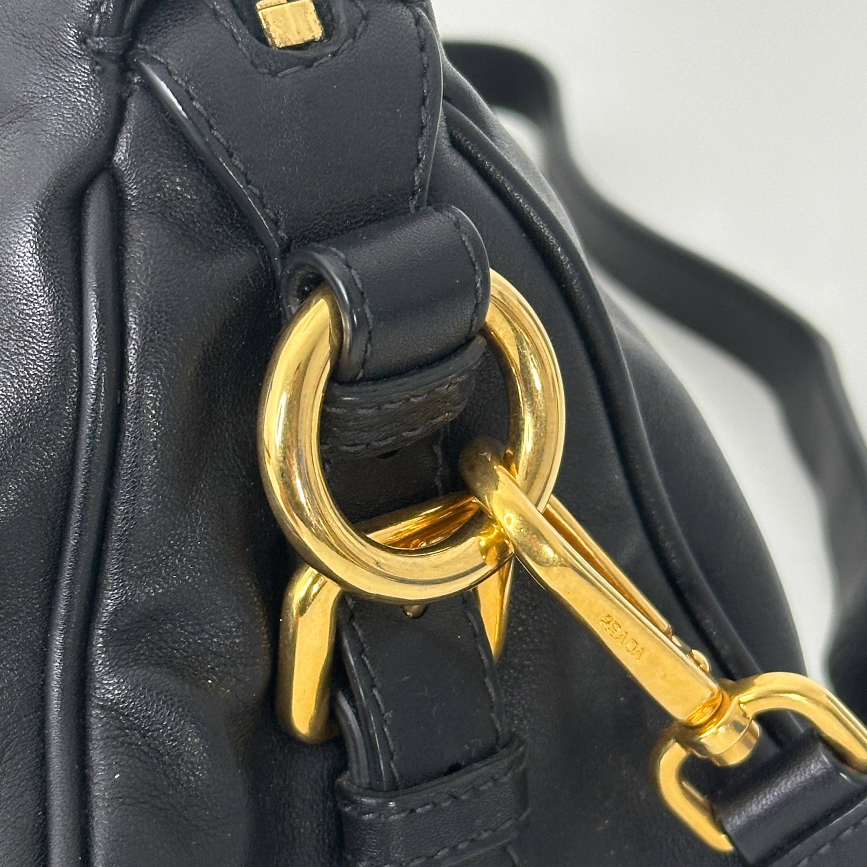 Bauletto Nero Calfskin Leather