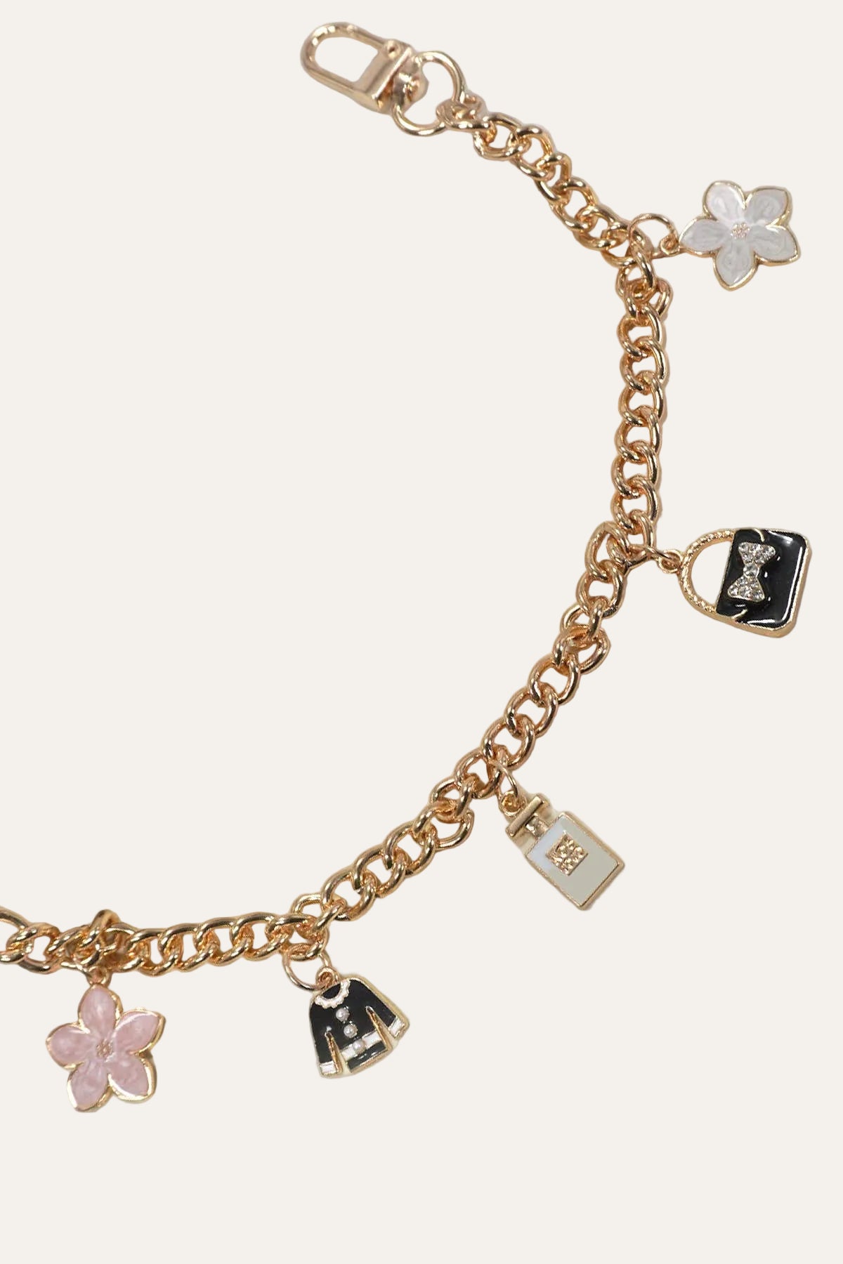 CHAIN TOP BAG FLOWER PERFUME BAG CHARM