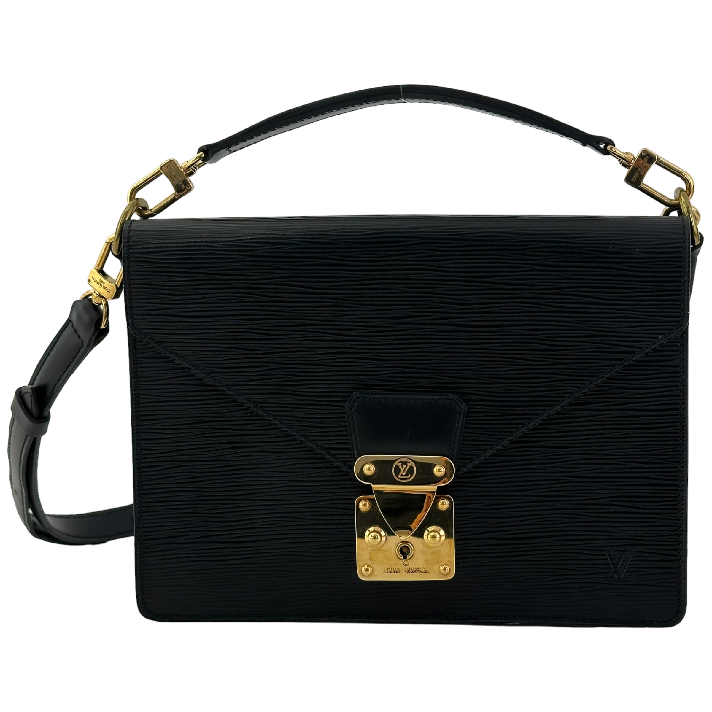 Black Epi Monceau Bag