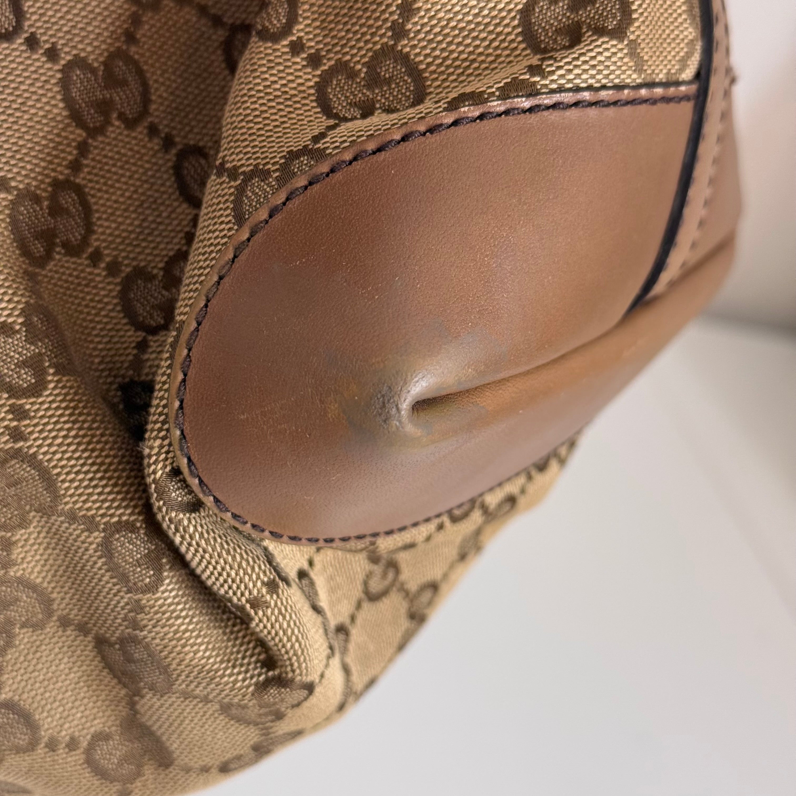 GG Web Canvas Tote