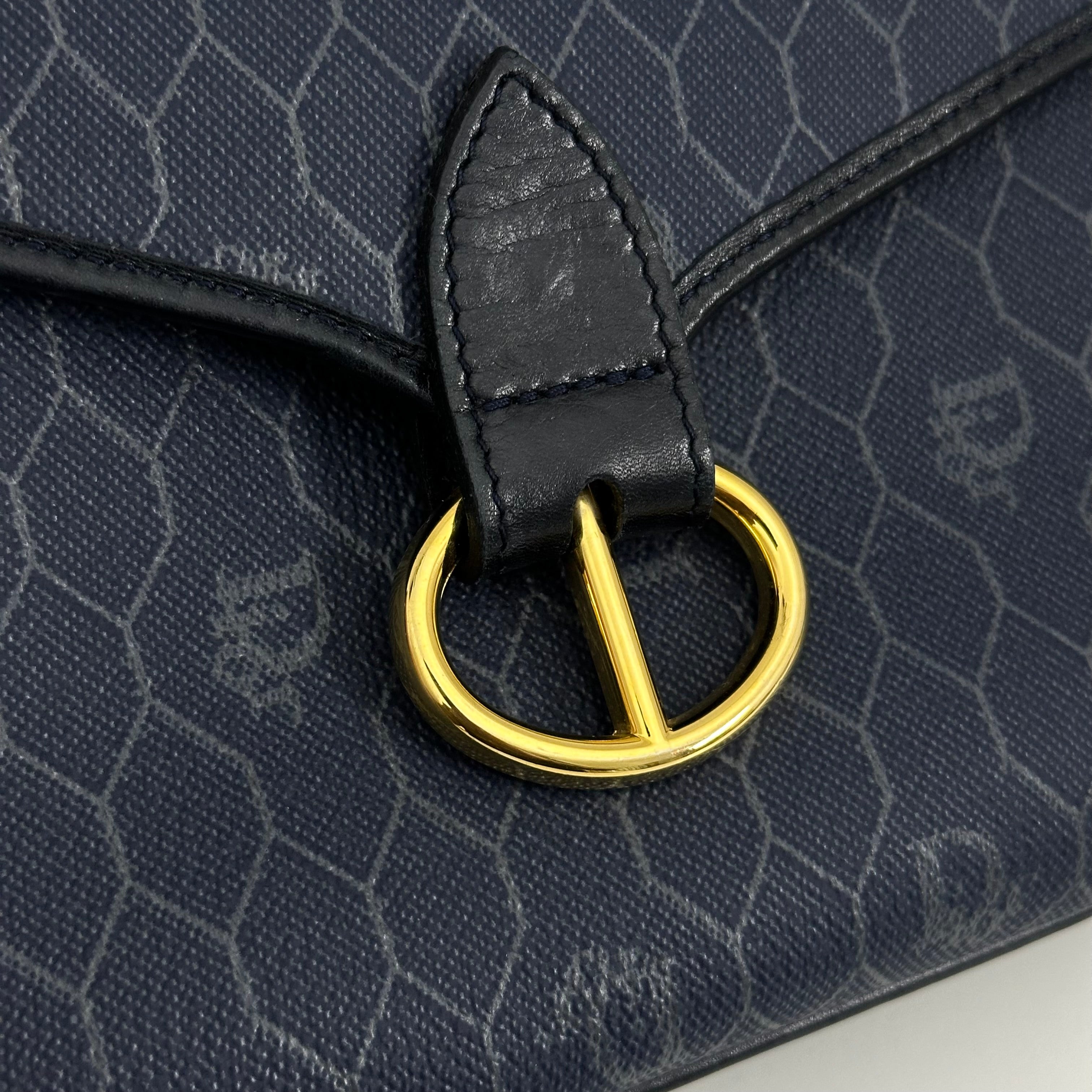 Navy Honeycomb Crossbody