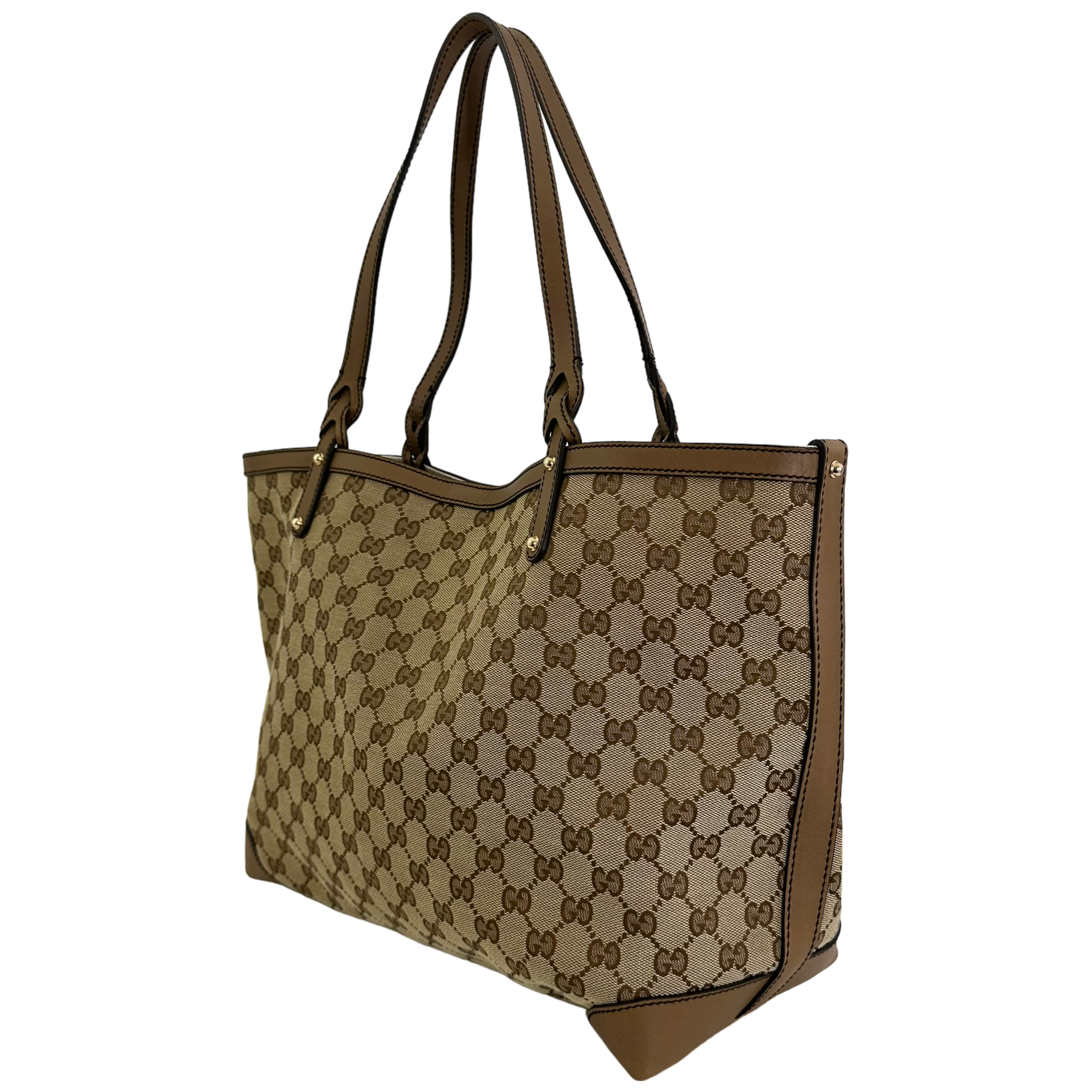 GG Brown Leather Tote