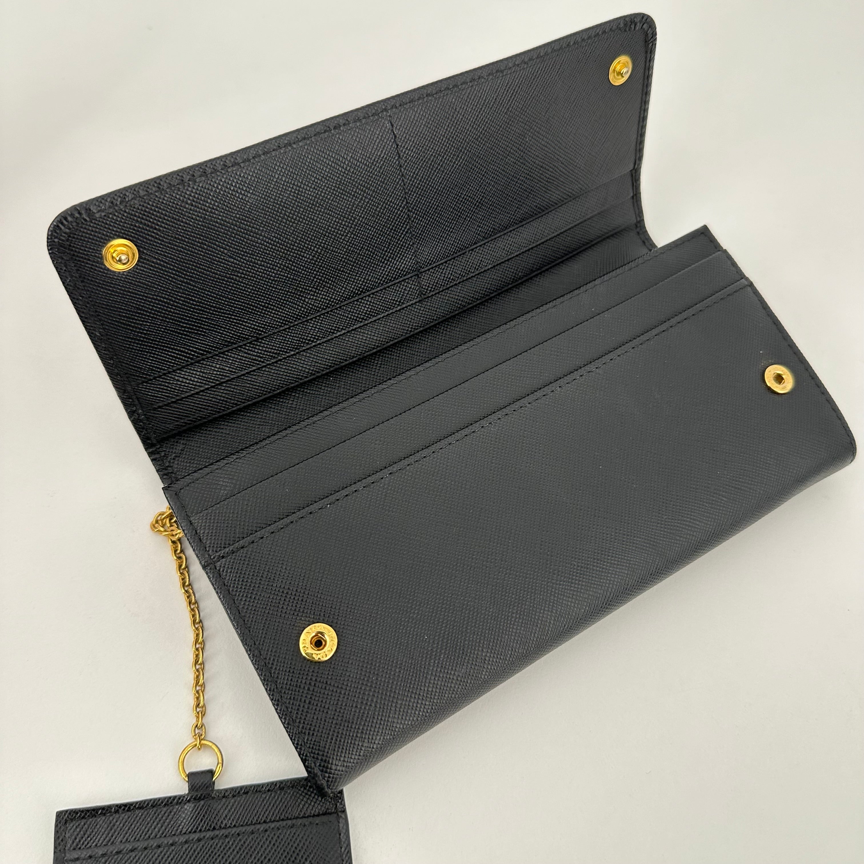 Saffiano Bow Long Wallet