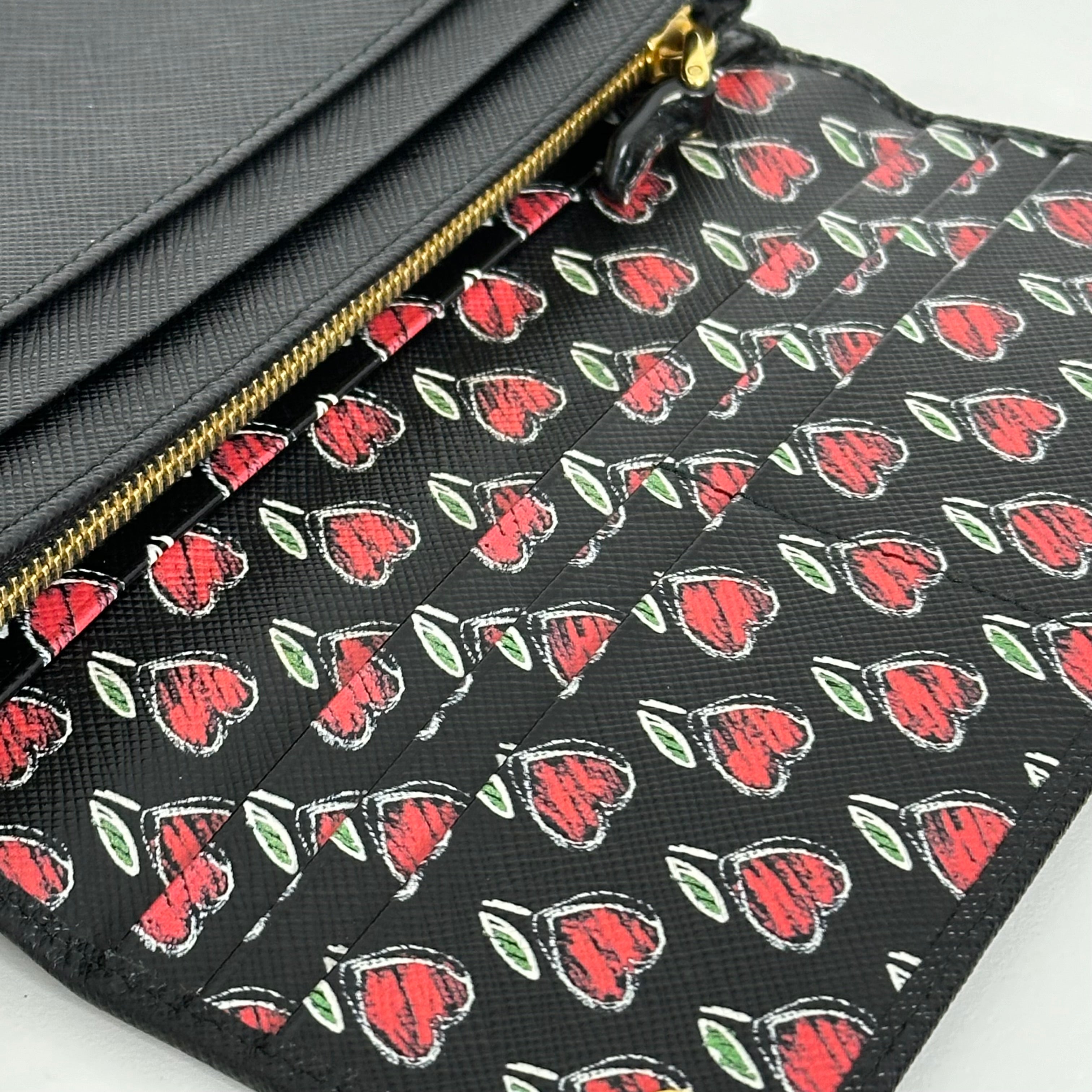 Saffiano Leather Long Wallet