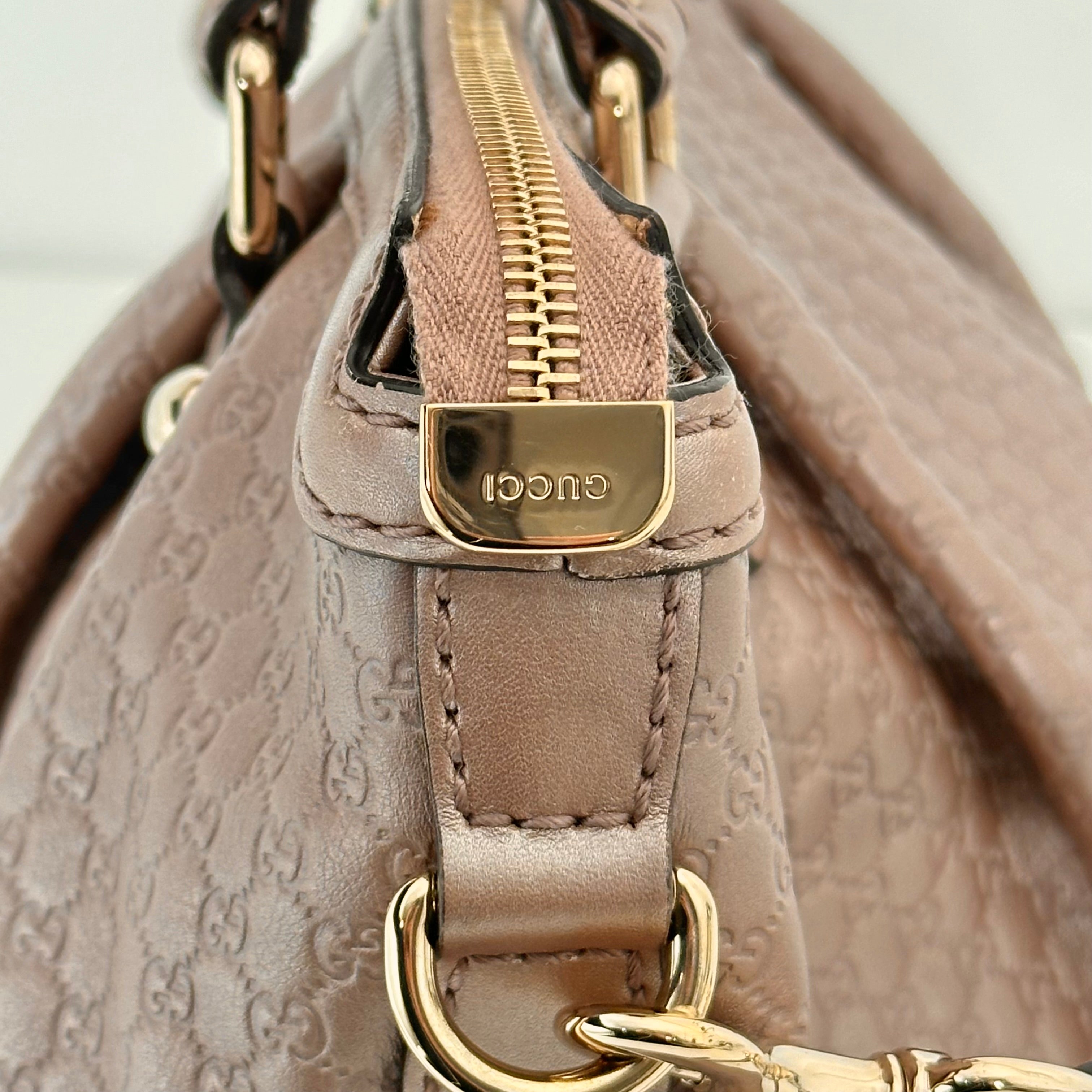 Pink Metallic Micro Guccissima
