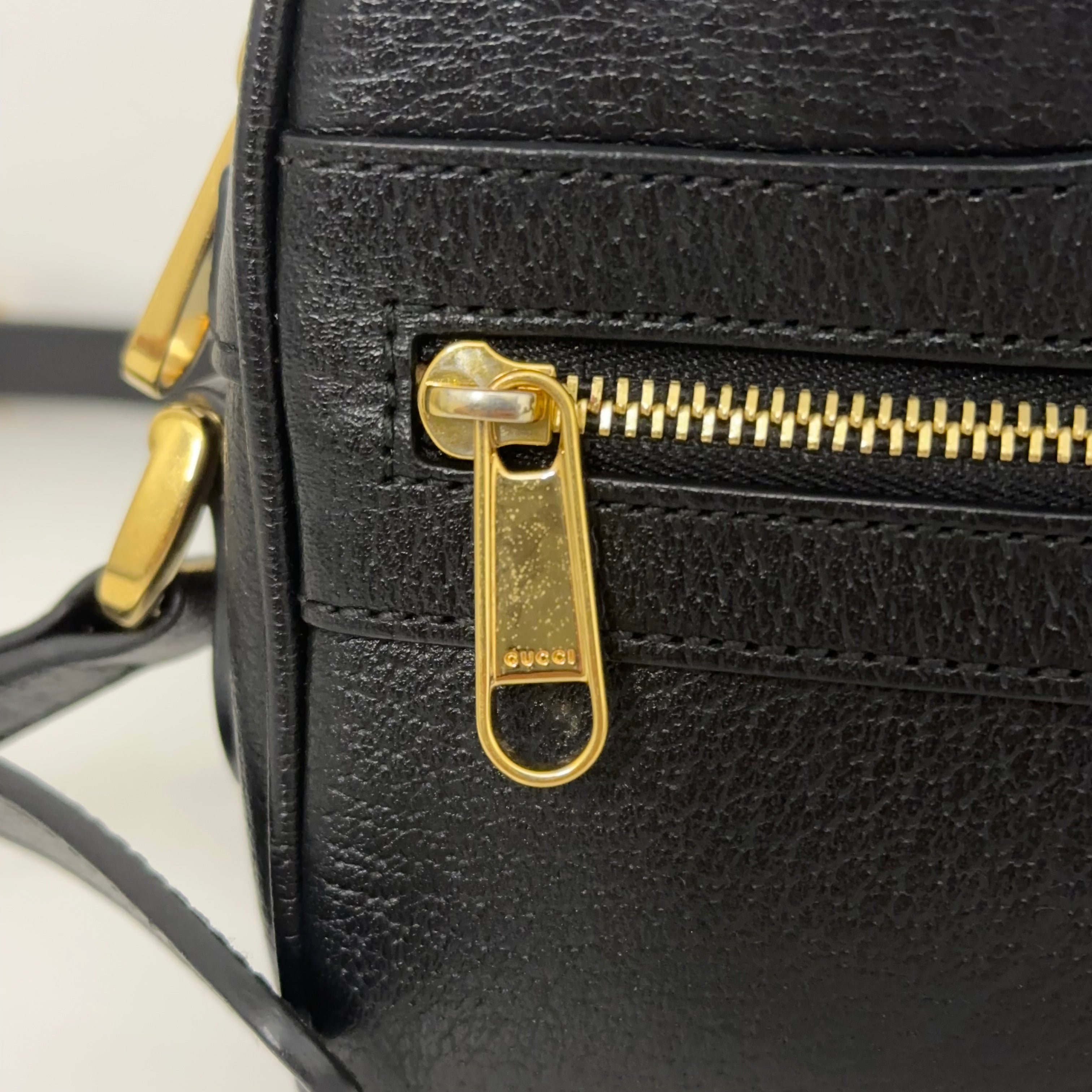 Black Mini Ophidia Shoulder Bag