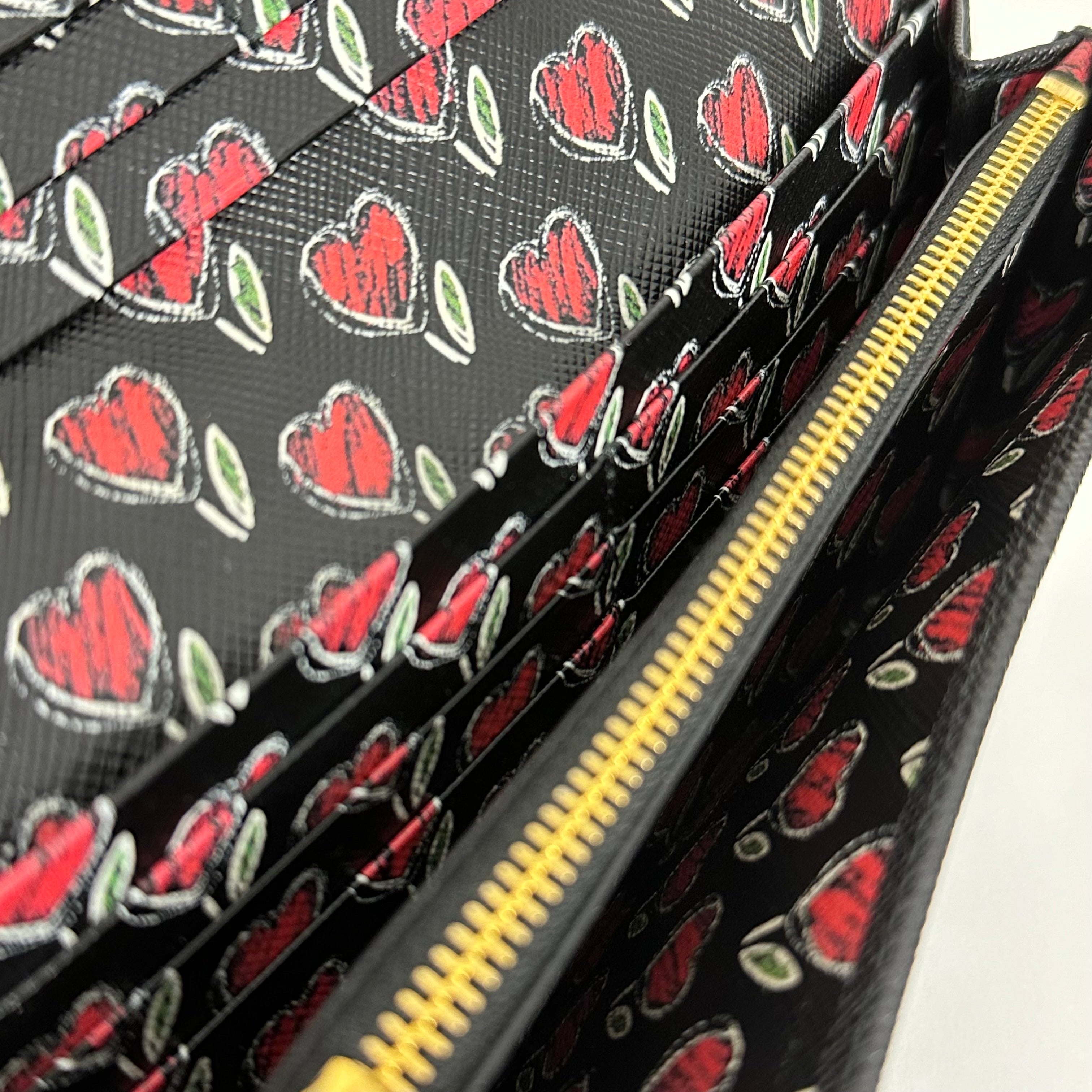 Saffiano Leather Long Wallet