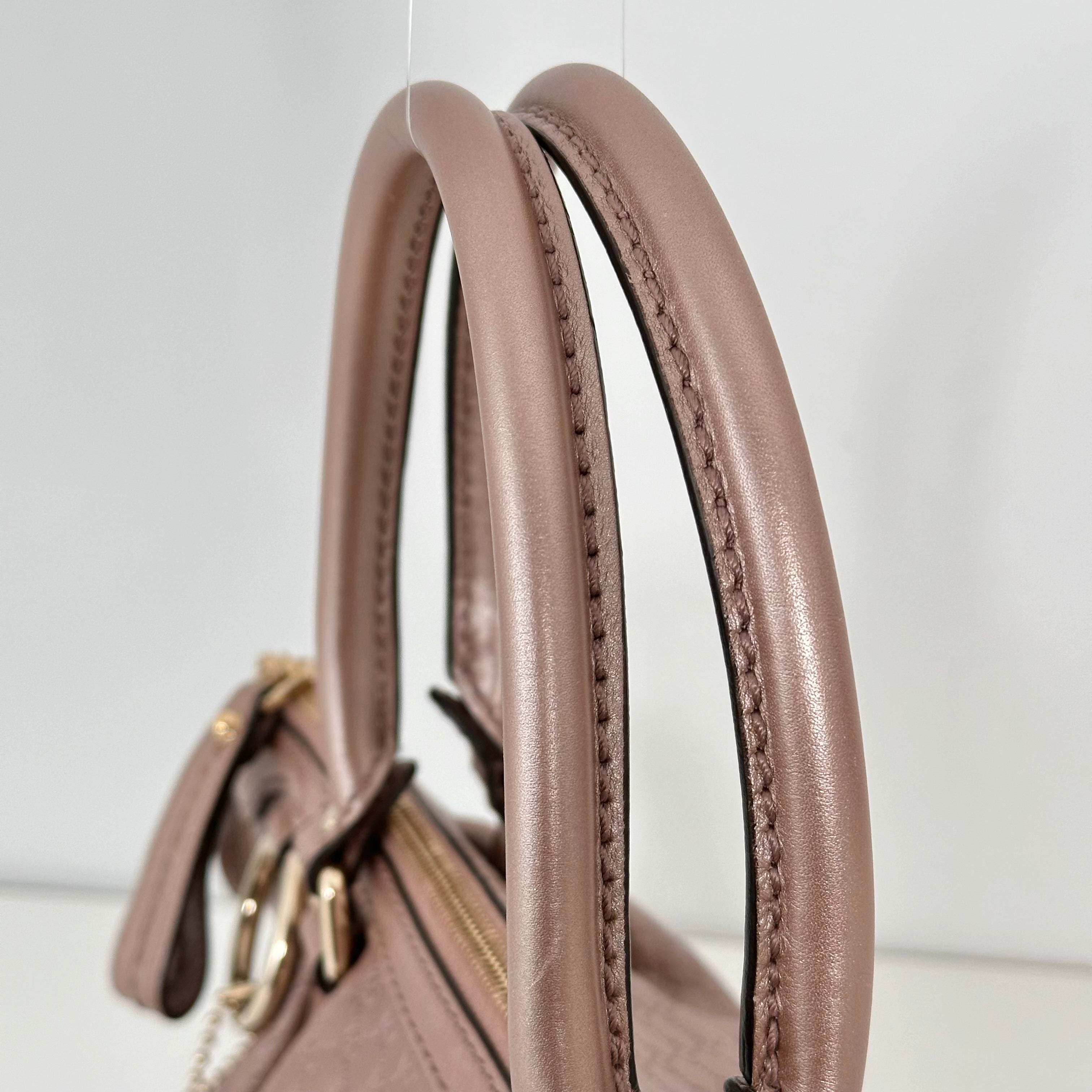 Pink Metallic Micro Guccissima