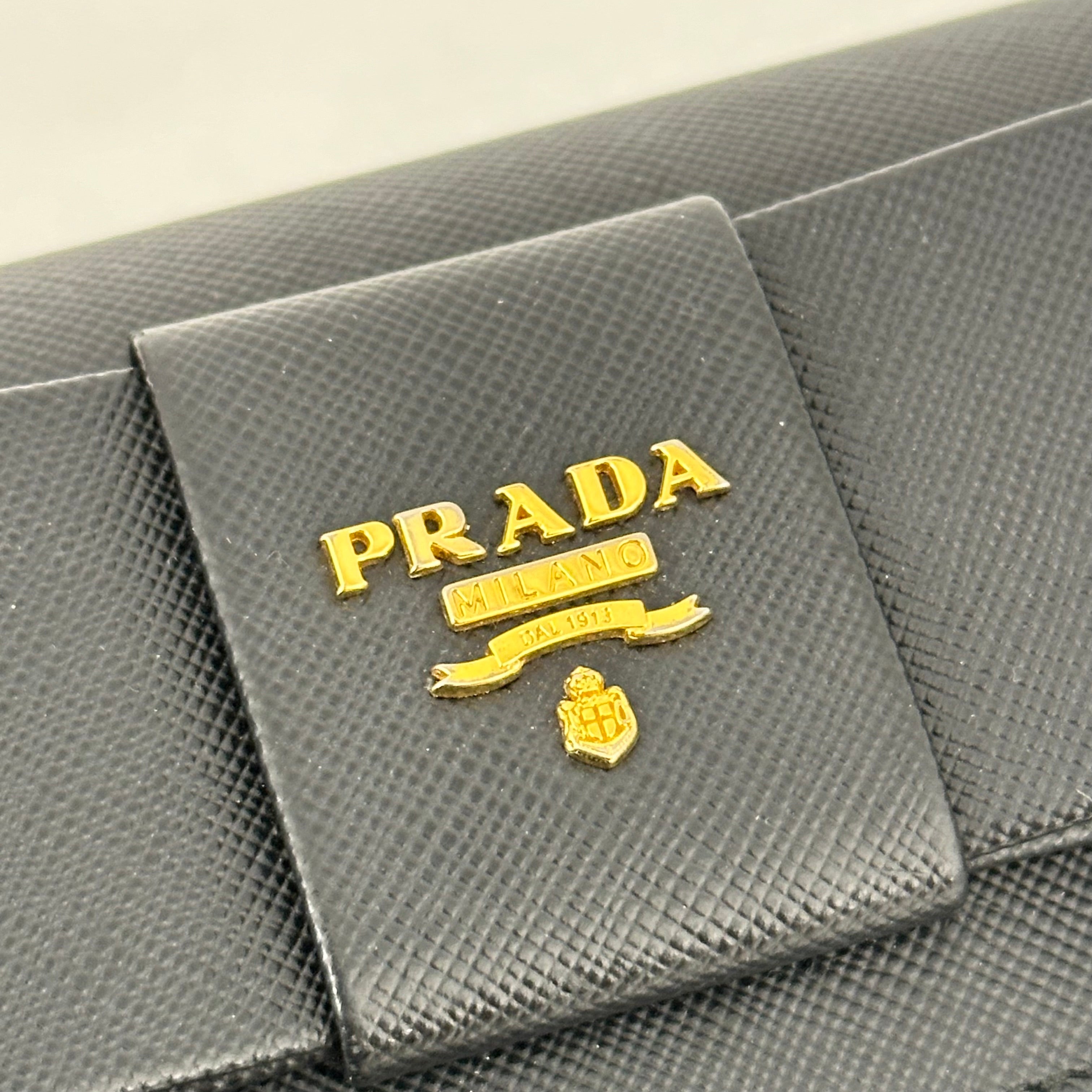 Saffiano Bow Long Wallet