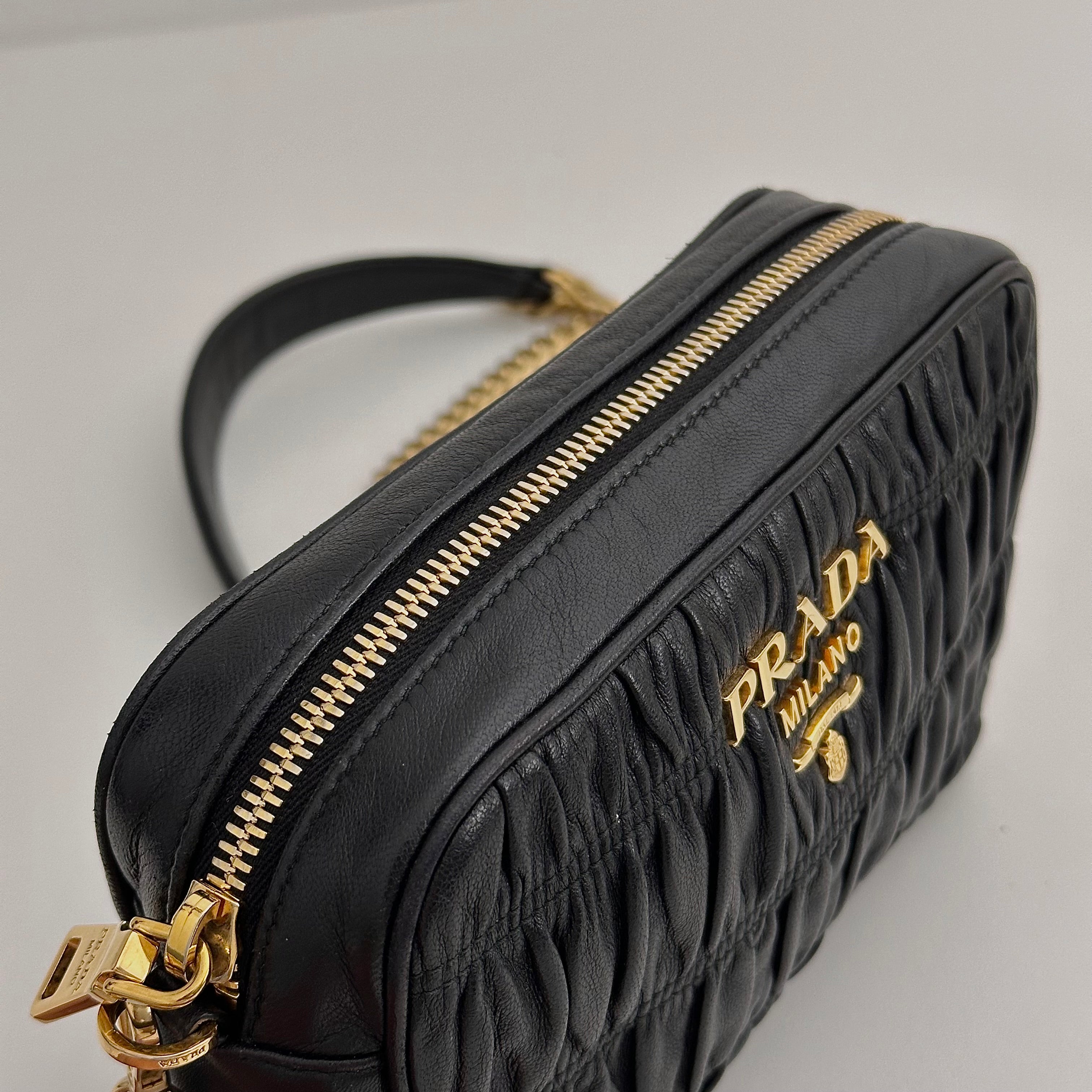 Bandoleria Nappa Gaufre Crossbody