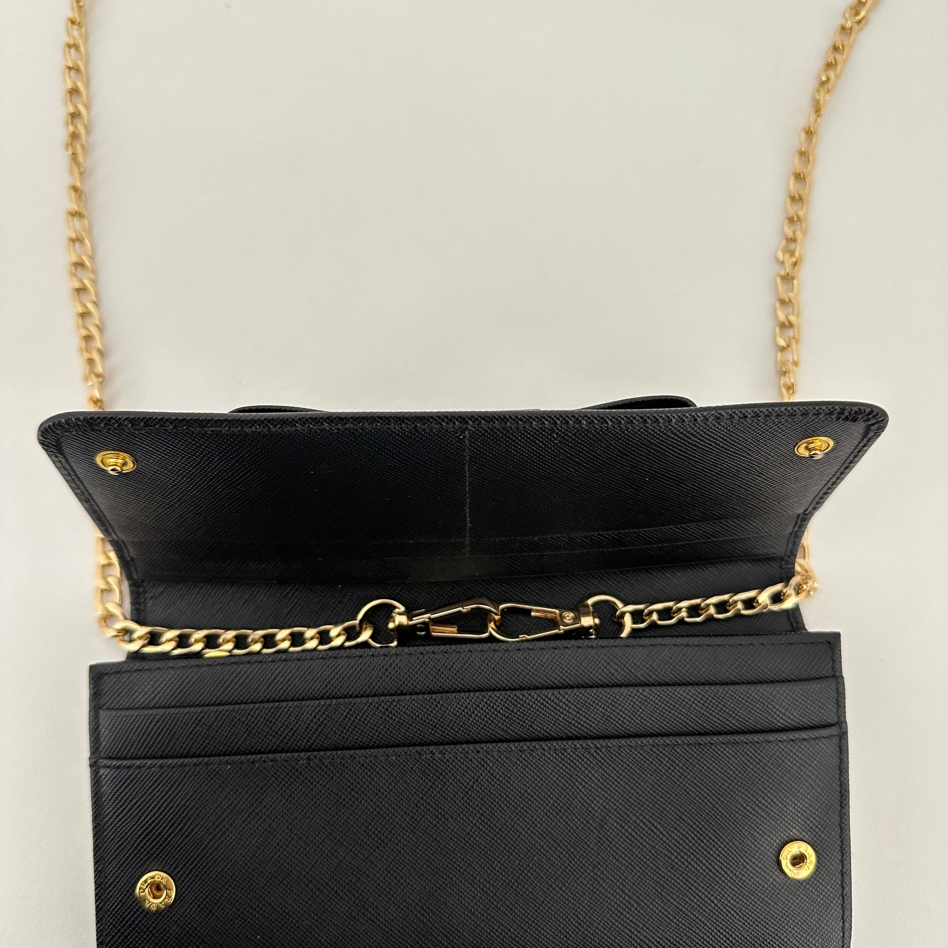 Saffiano Bow Long Wallet