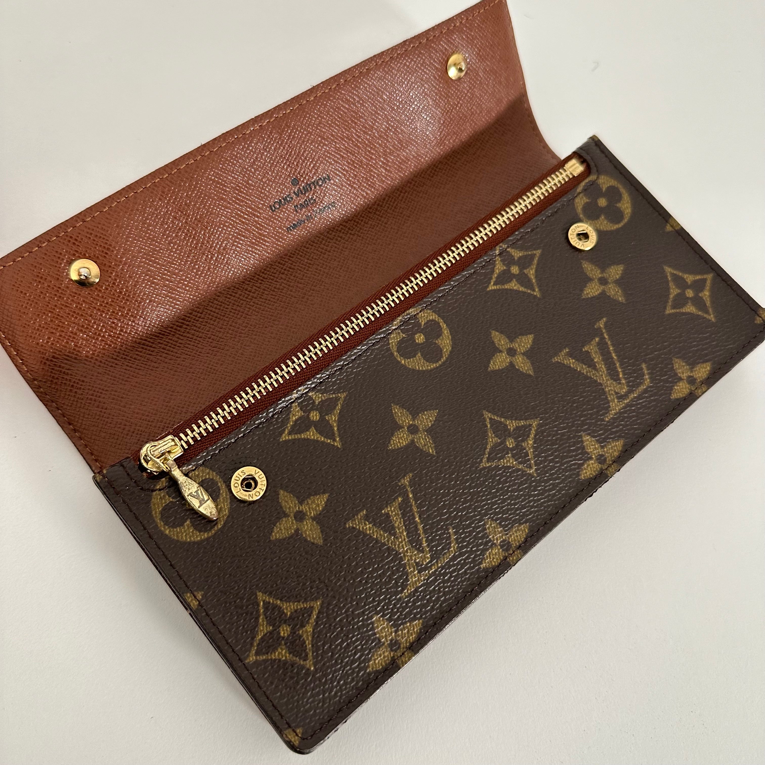 Monogram Double Snap Long Wallet
