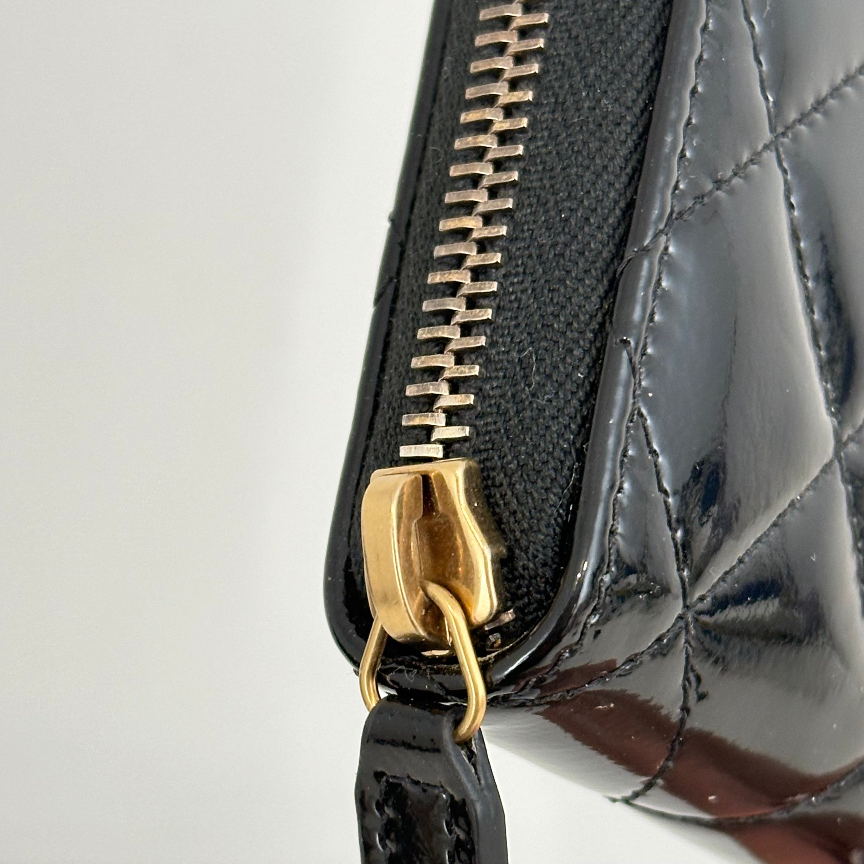 Black Patent Leather Wallet