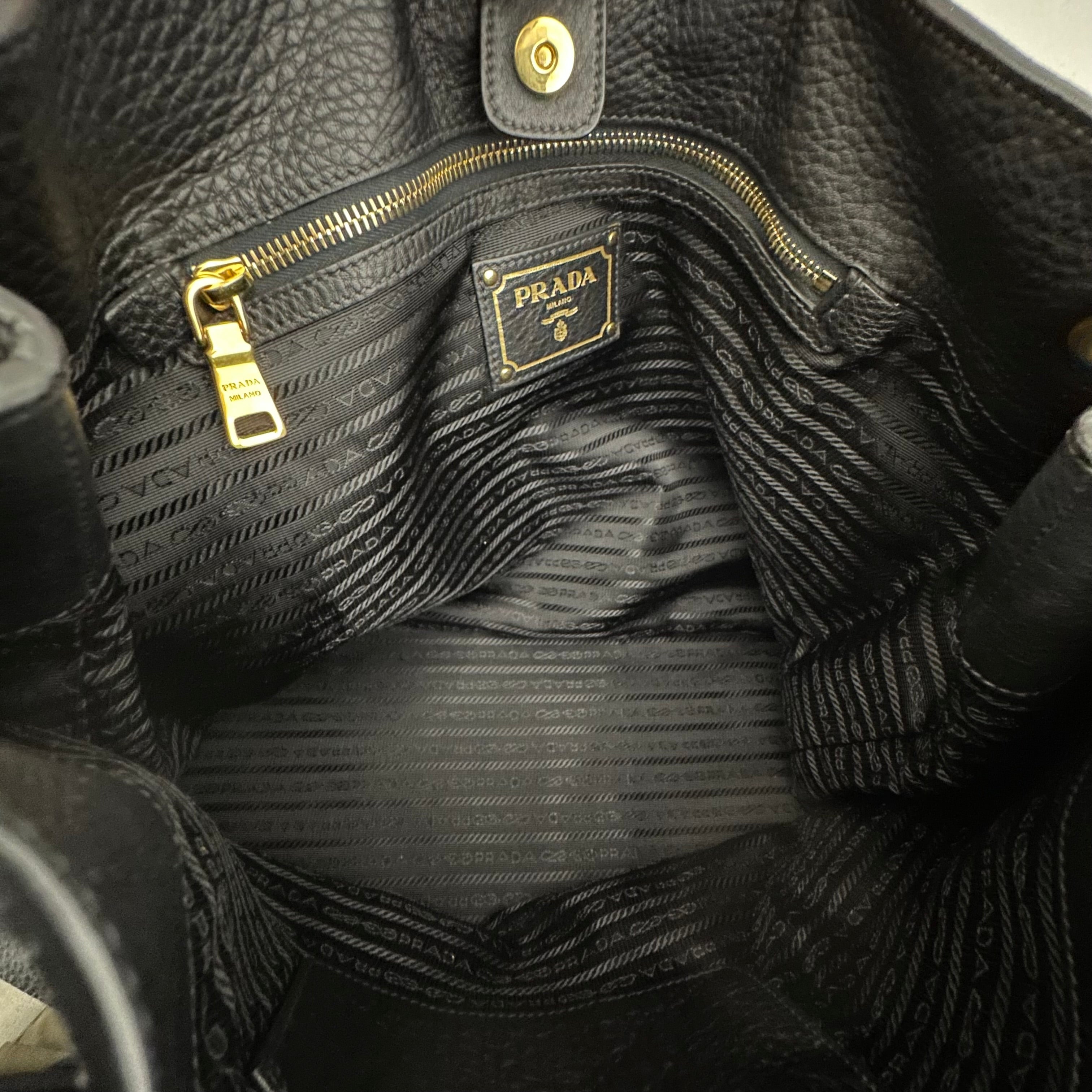 Black Leather Shoulder Bag