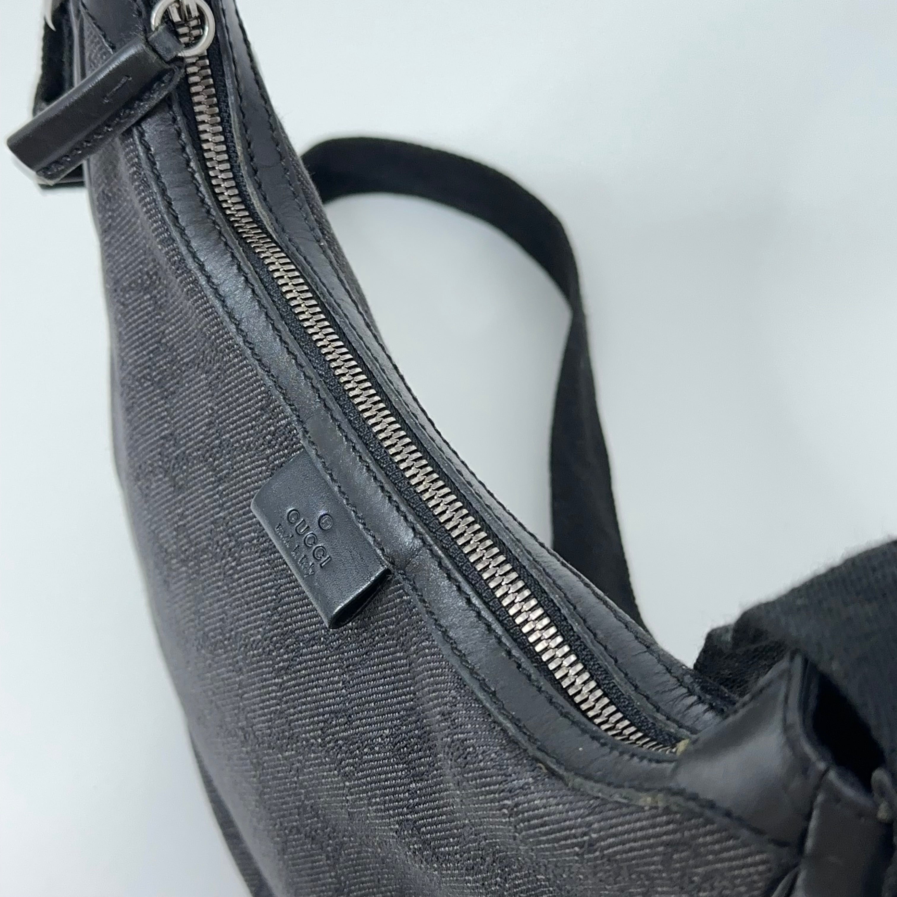 Half Moon Denim Shoulder Bag