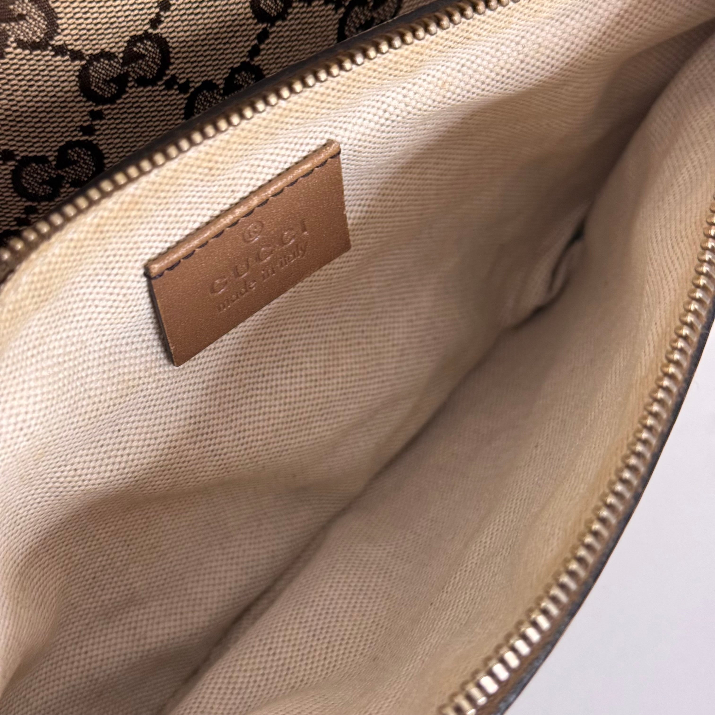 GG Web Canvas Tote