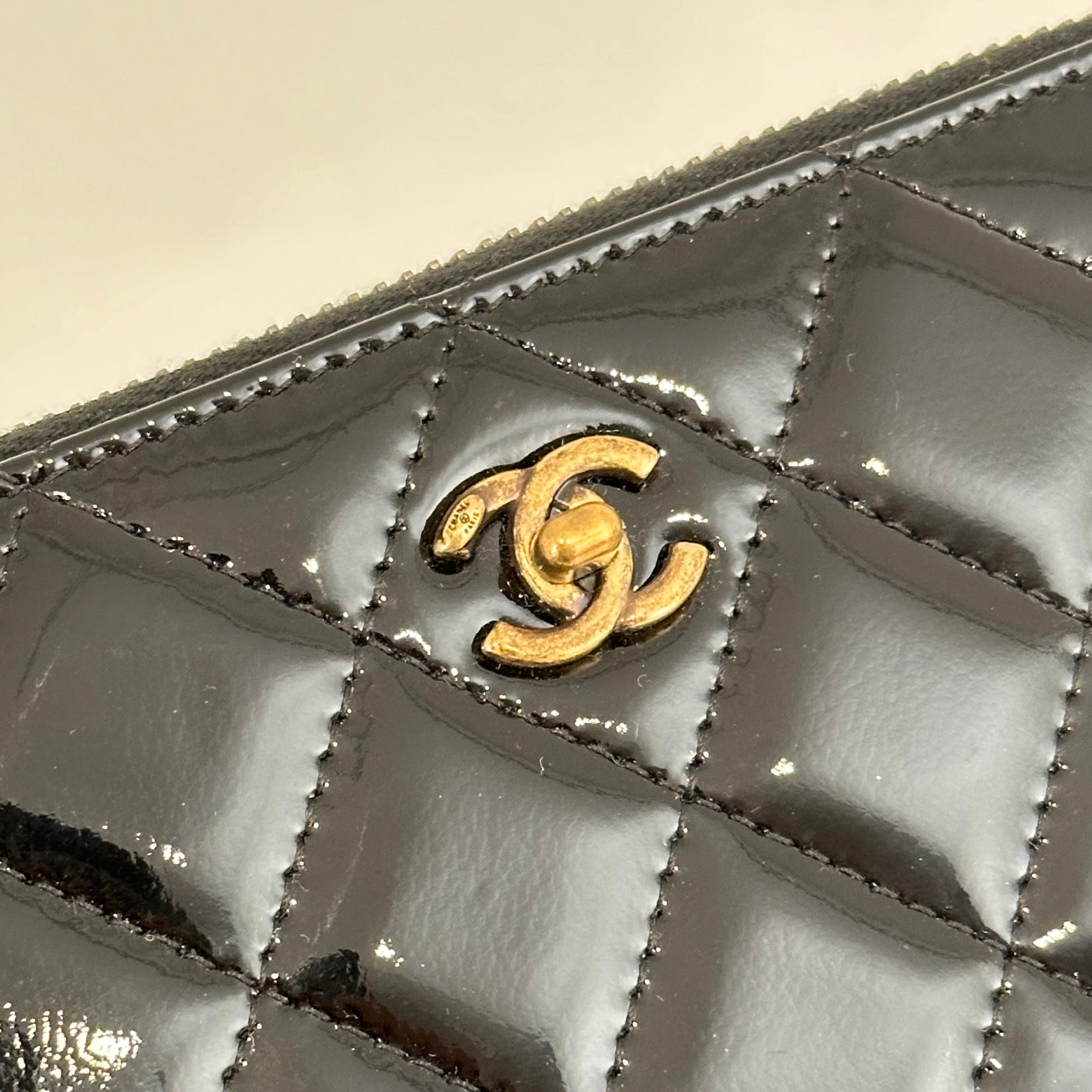 Black Patent Leather Wallet