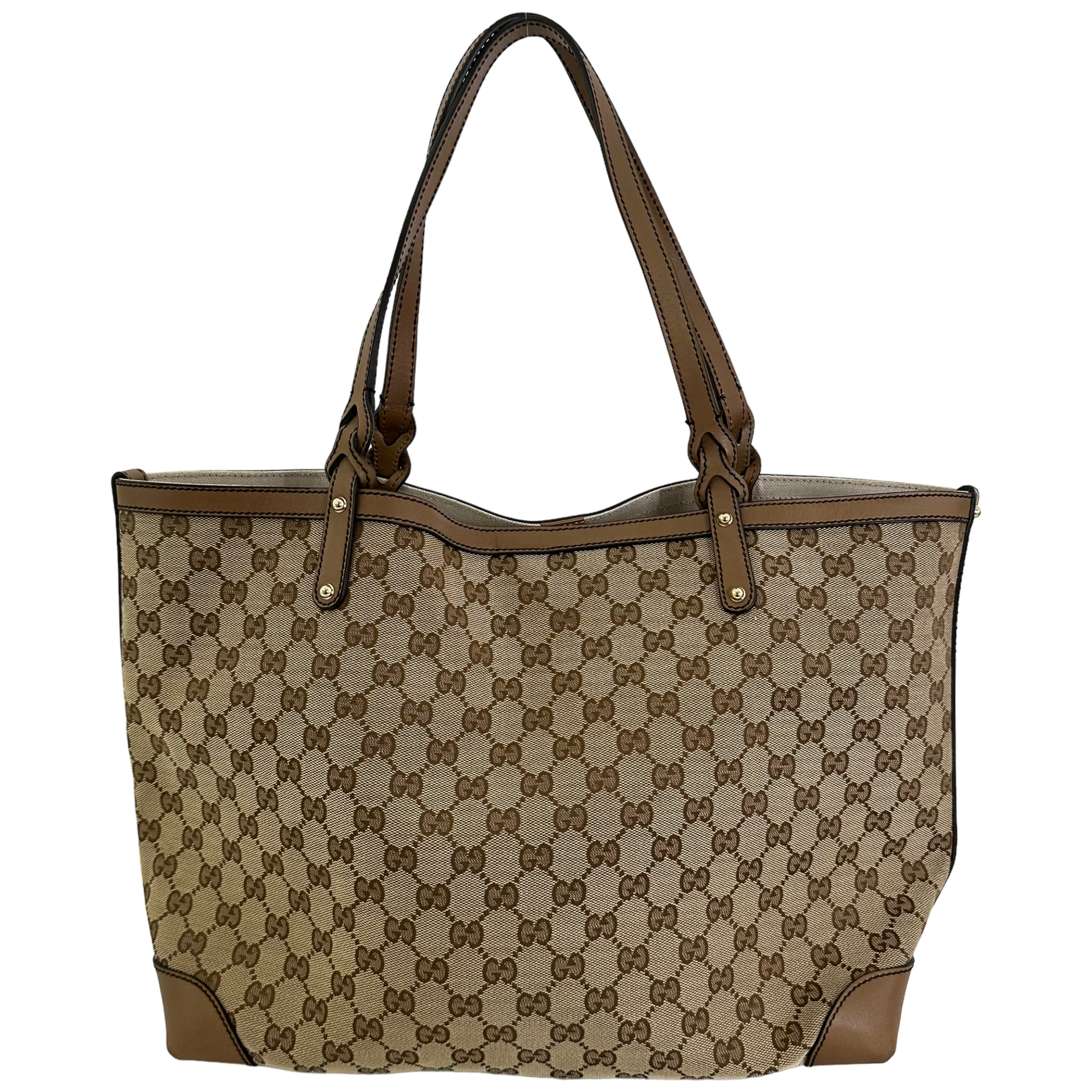 GG Brown Leather Tote