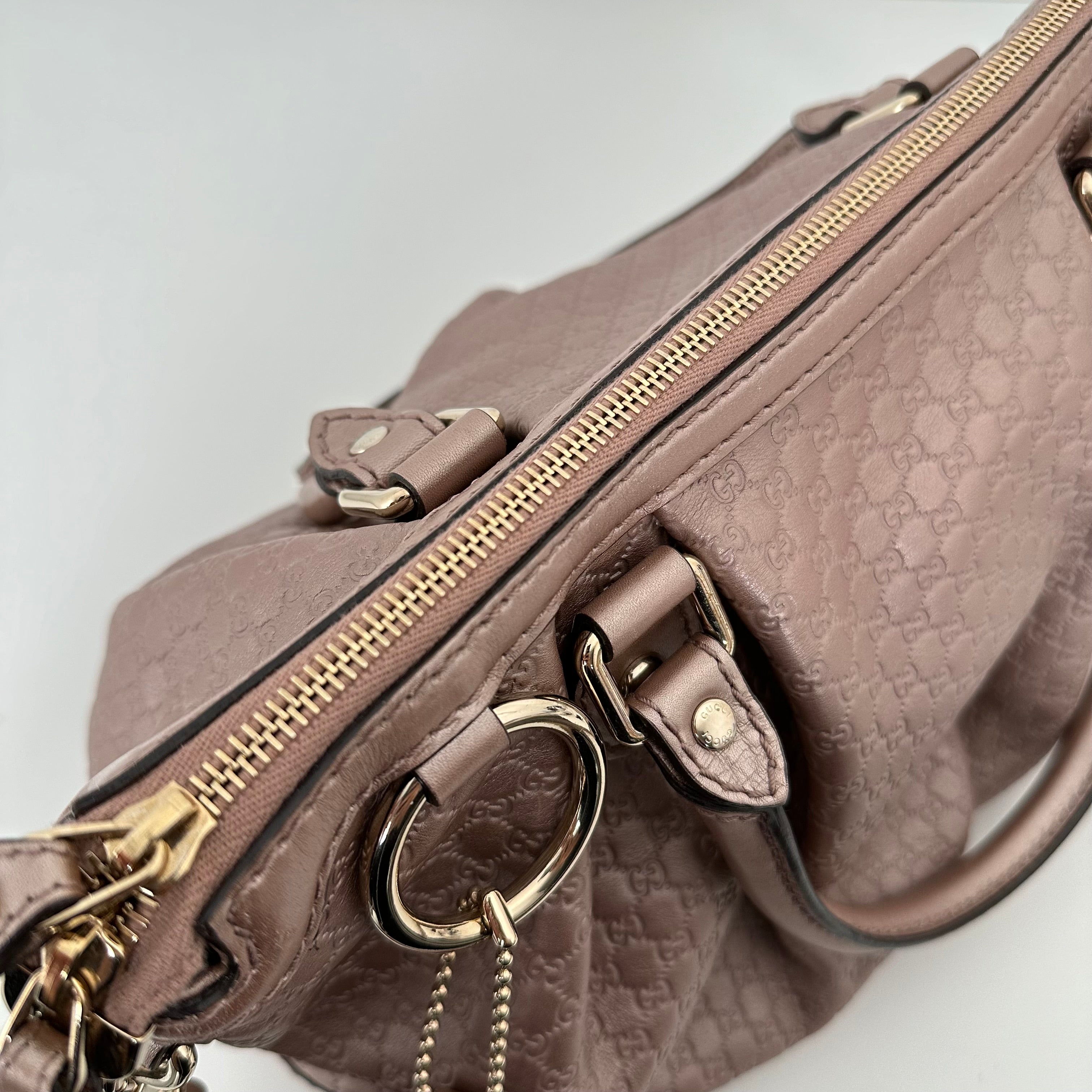 Pink Metallic Micro Guccissima