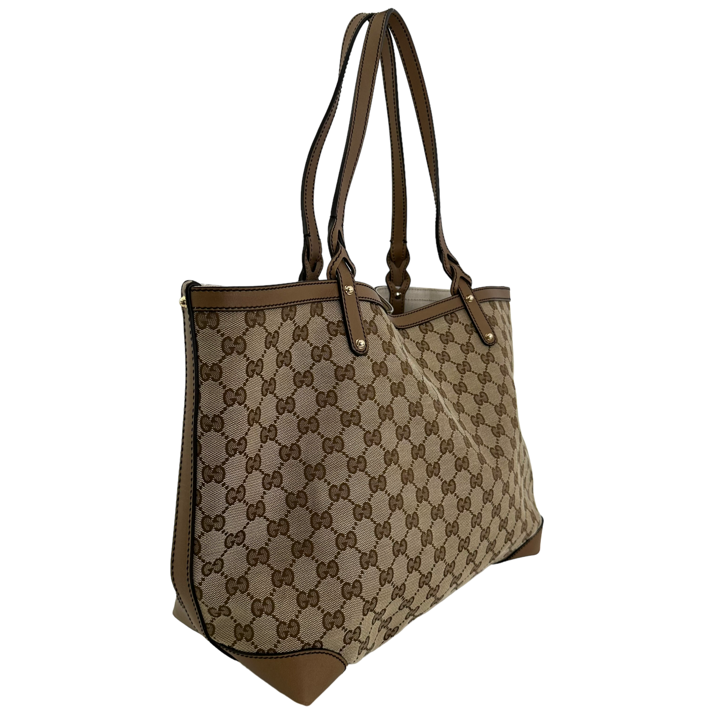 GG Brown Leather Tote
