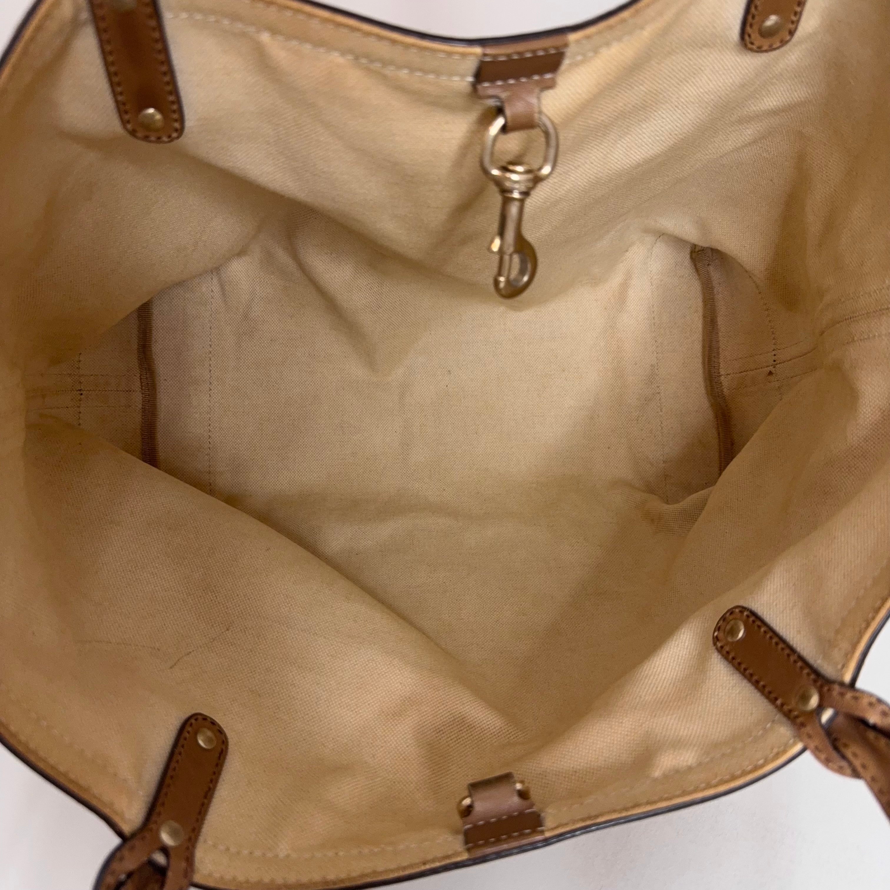 GG Web Canvas Tote