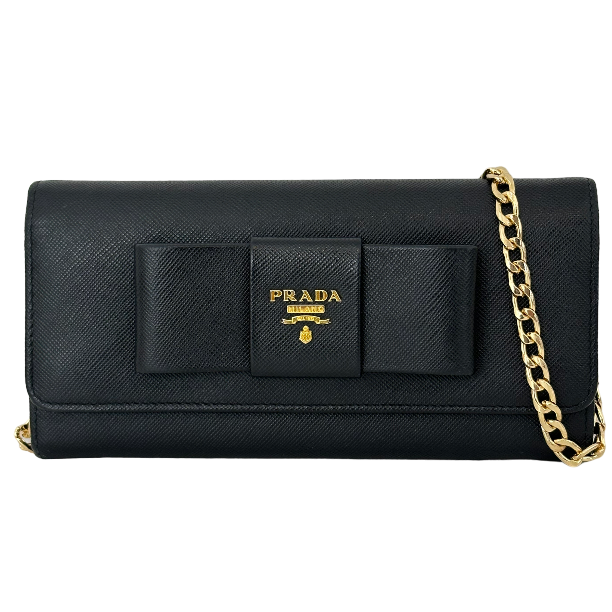 Saffiano Bow Long Wallet