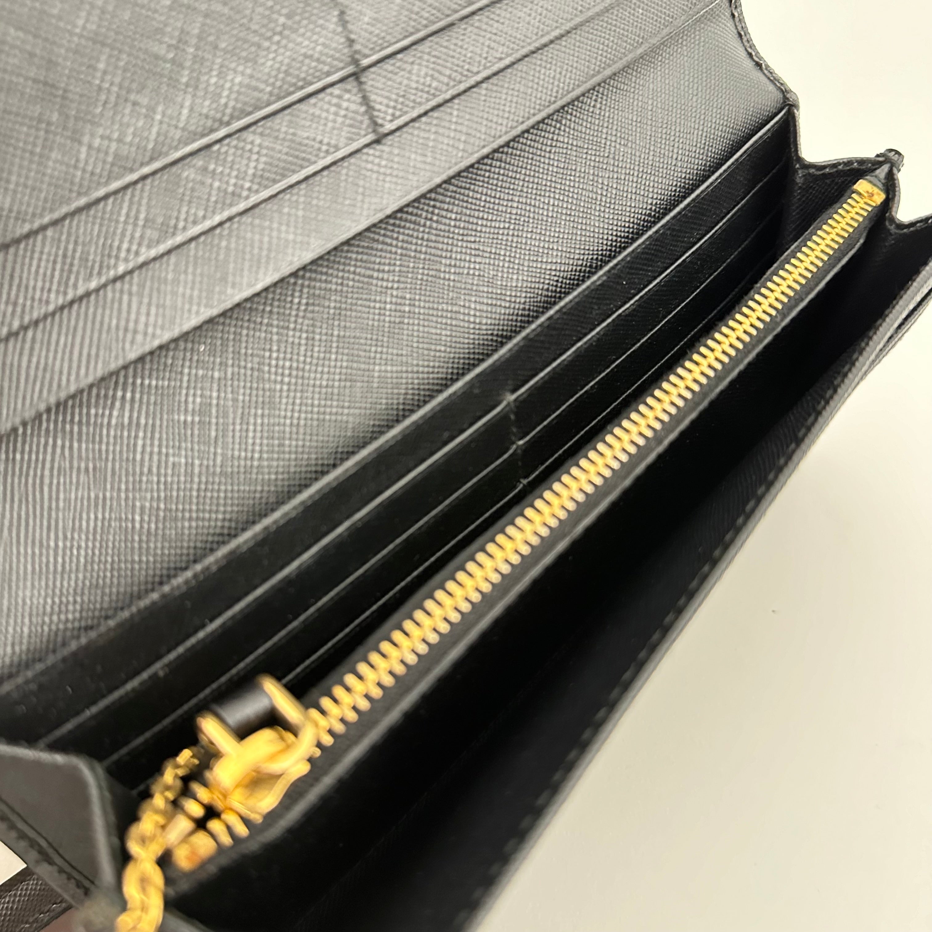 Saffiano Bow Long Wallet