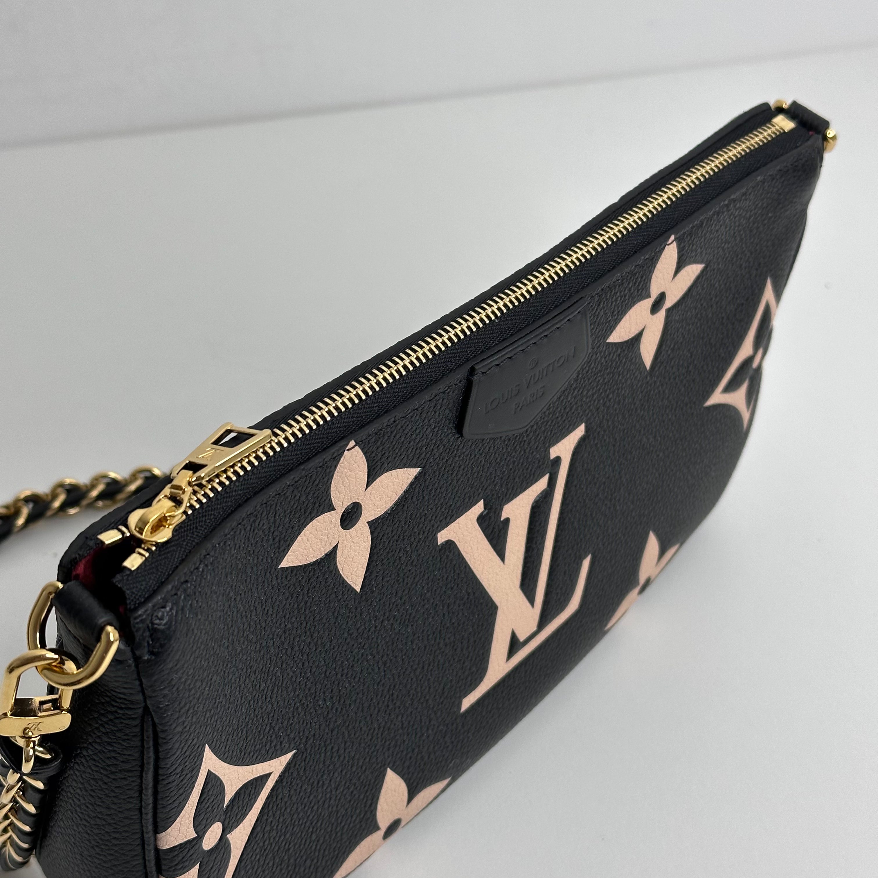 Bicolor Monogram Empreinte Leather Multi Pochette