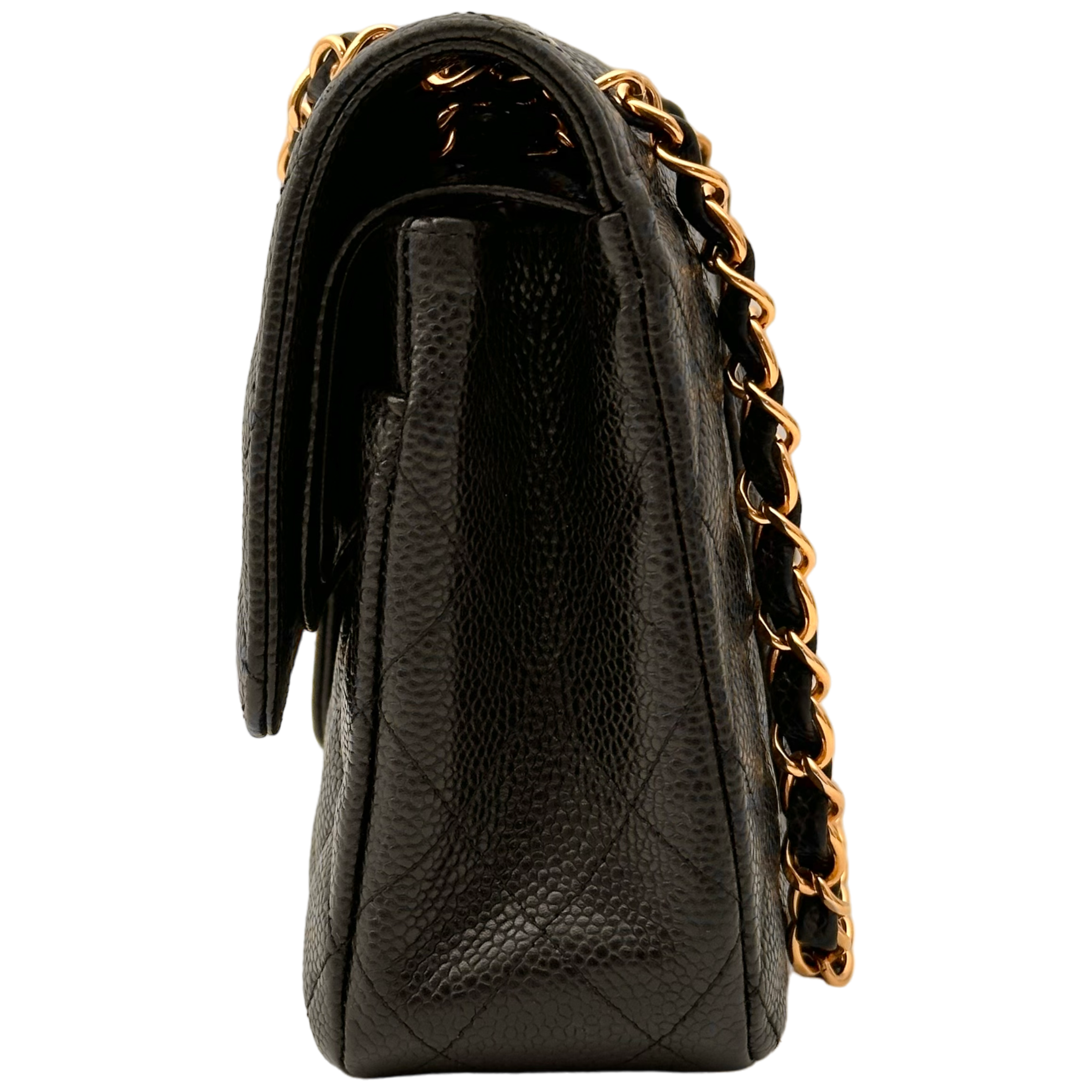 Black Caviar Medium Classic Double Flap