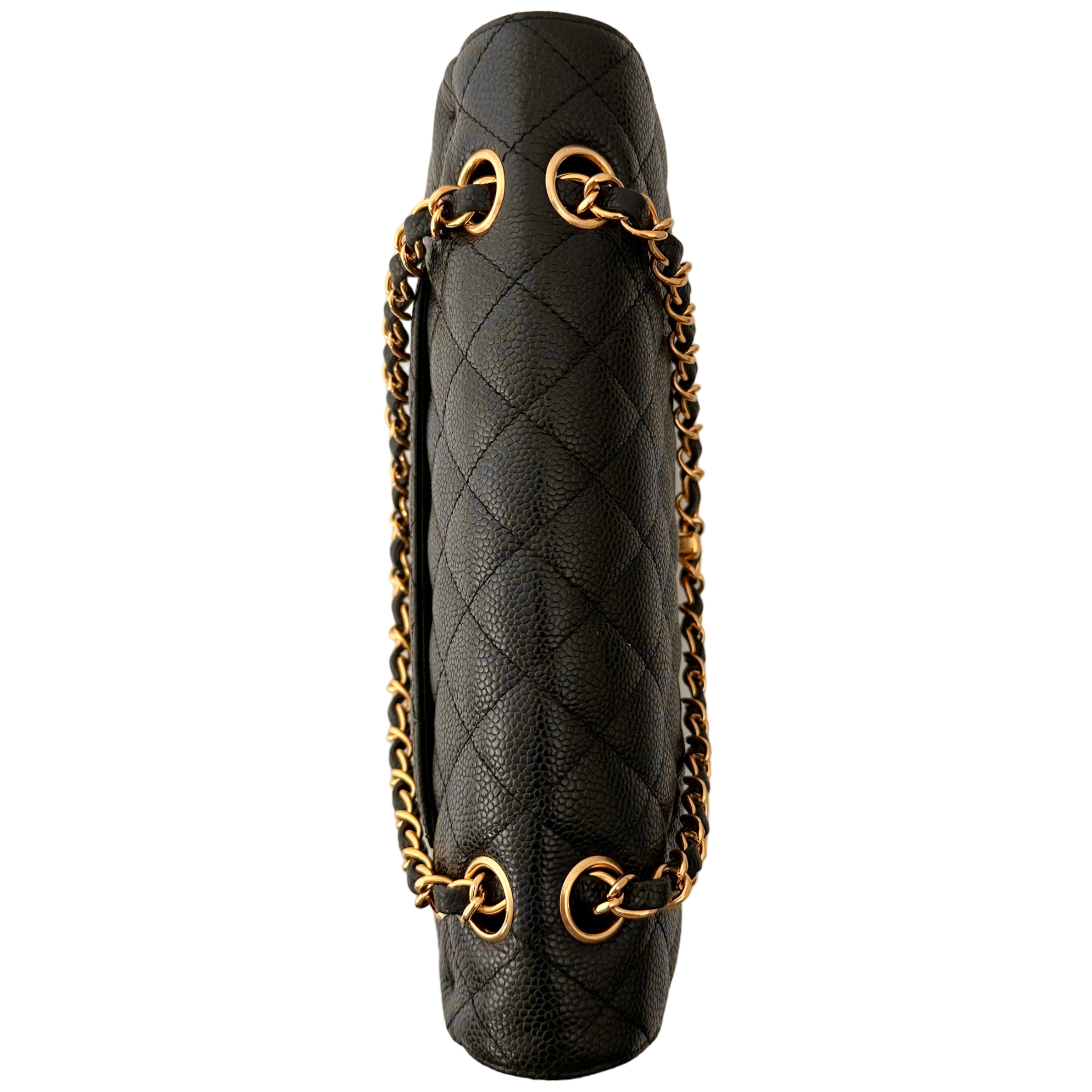 Black Caviar Medium Classic Double Flap