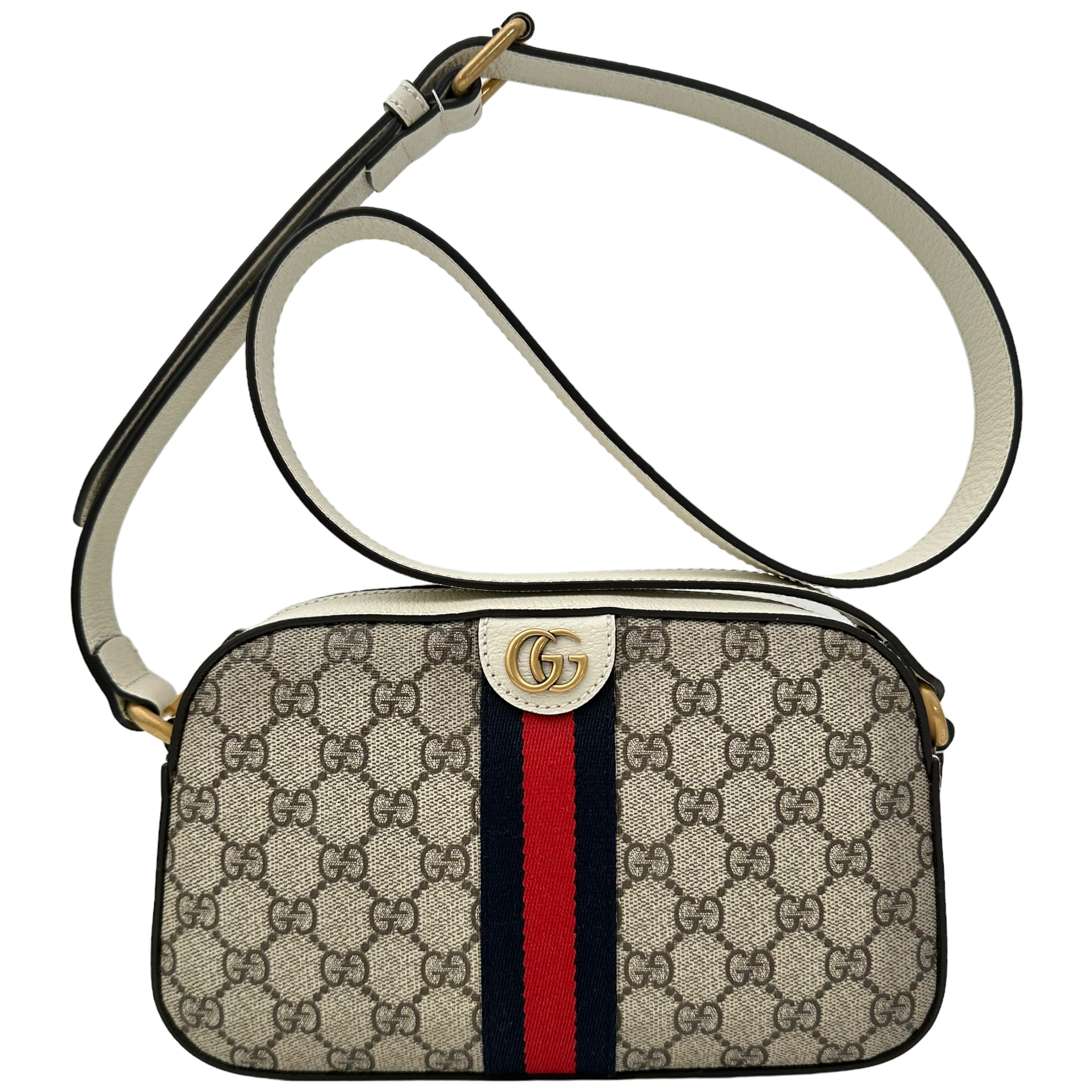 White GG Supreme Crossbody