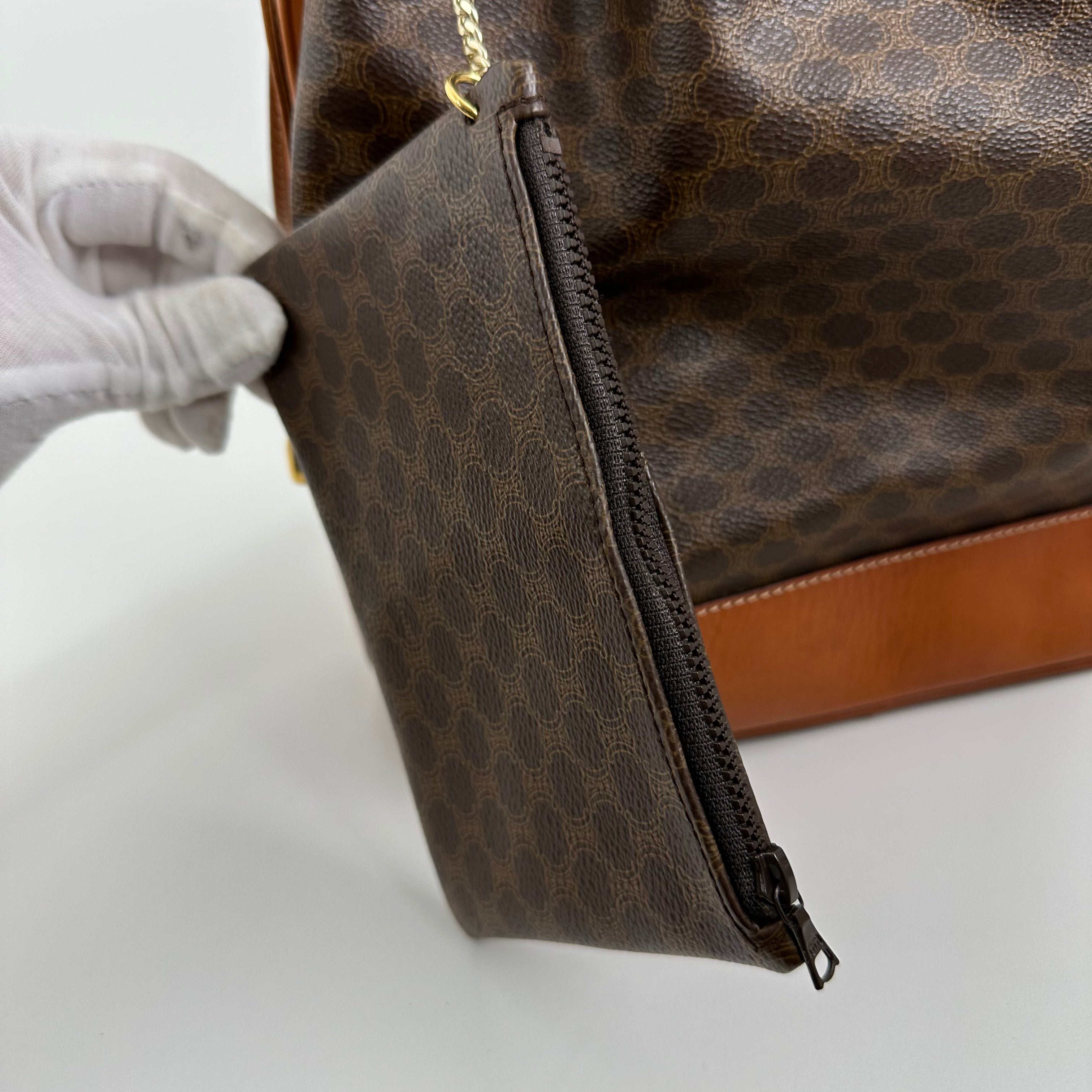 Vintage Macadam Bucket Bag w/Pouch