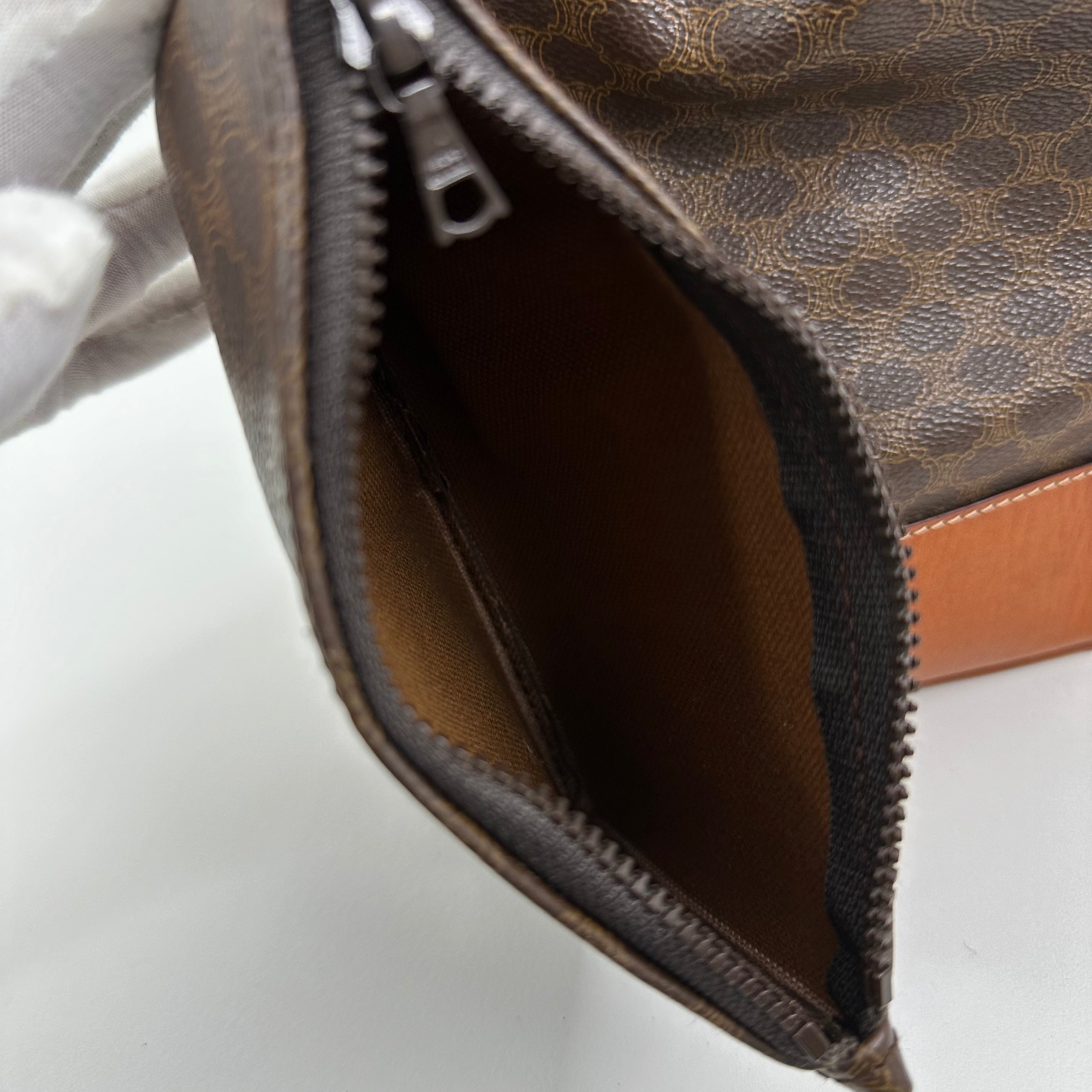 Vintage Macadam Bucket Bag w/Pouch